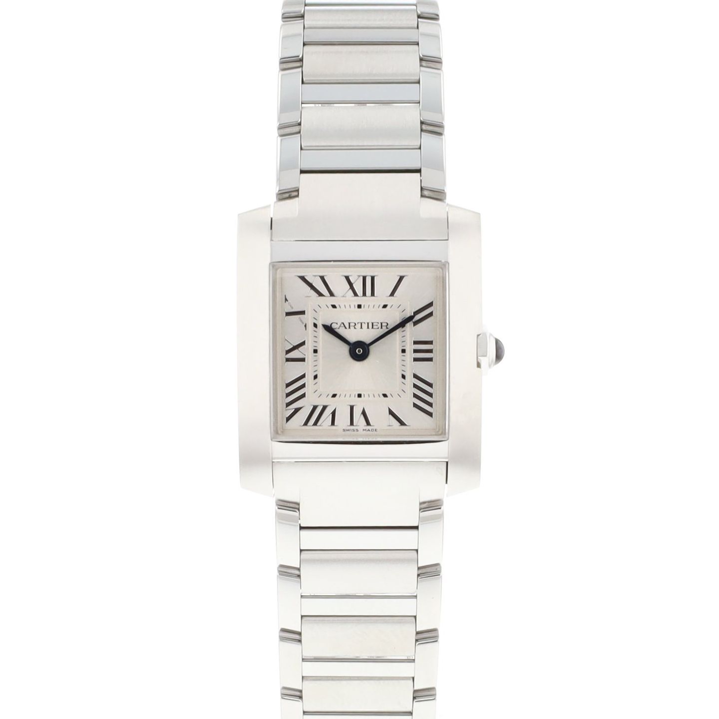 Cartier Tank Française WSTA0065 (2023) - Silver dial 21 mm Steel case (1/3)