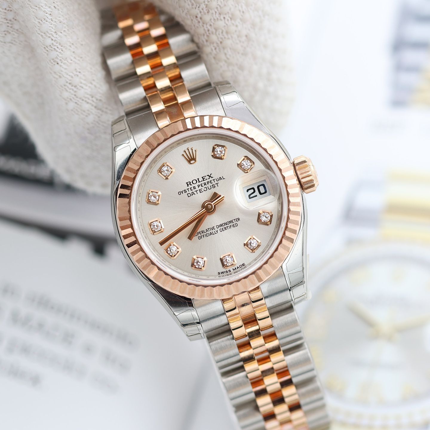 Rolex Lady-Datejust 179174 (2014) - 26 mm Steel case (3/8)