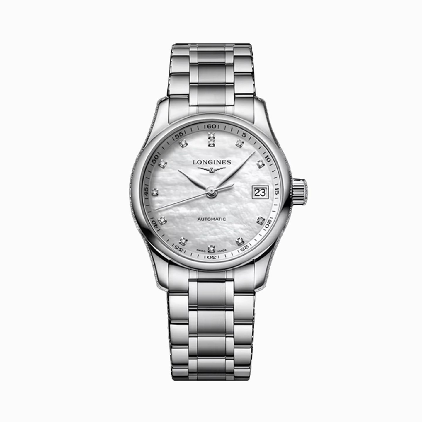Longines Master Collection L2.357.4.87.6 (2025) - Parelmoer wijzerplaat 34mm Staal (1/1)
