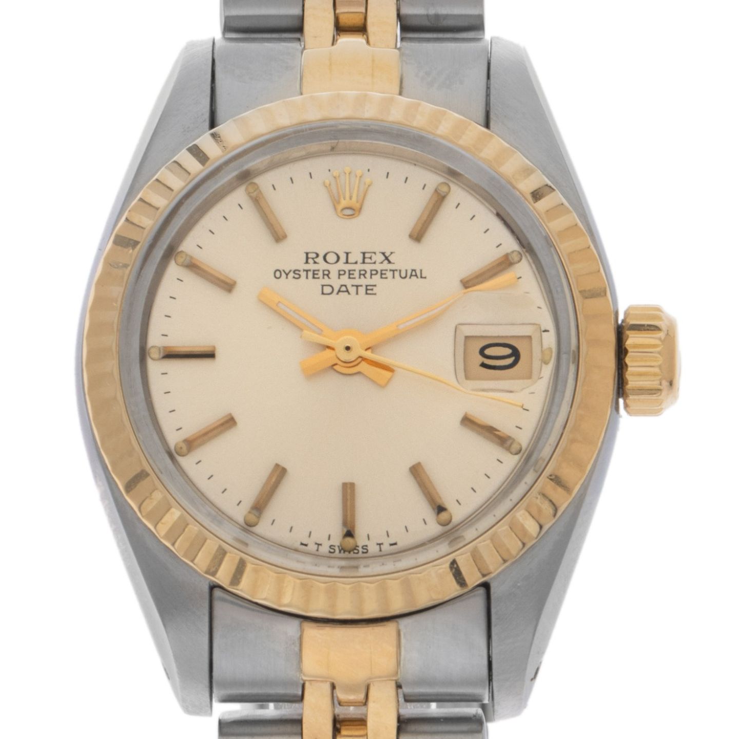 Rolex Lady-Datejust 6917 (1983) - Zilver wijzerplaat 26mm Goud/Staal (1/8)