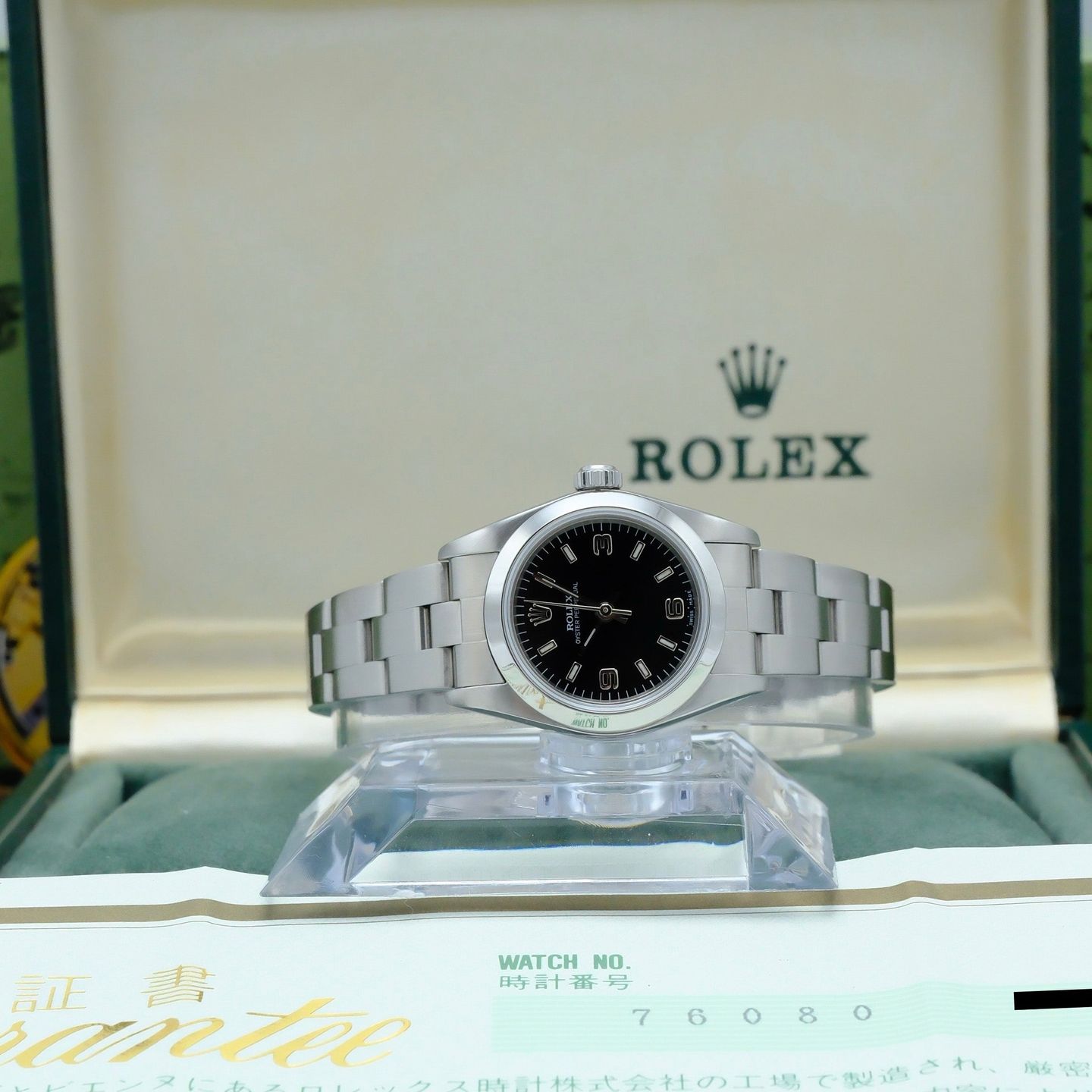 Rolex Oyster Perpetual 76080 (2000) - 24 mm Steel case (3/8)