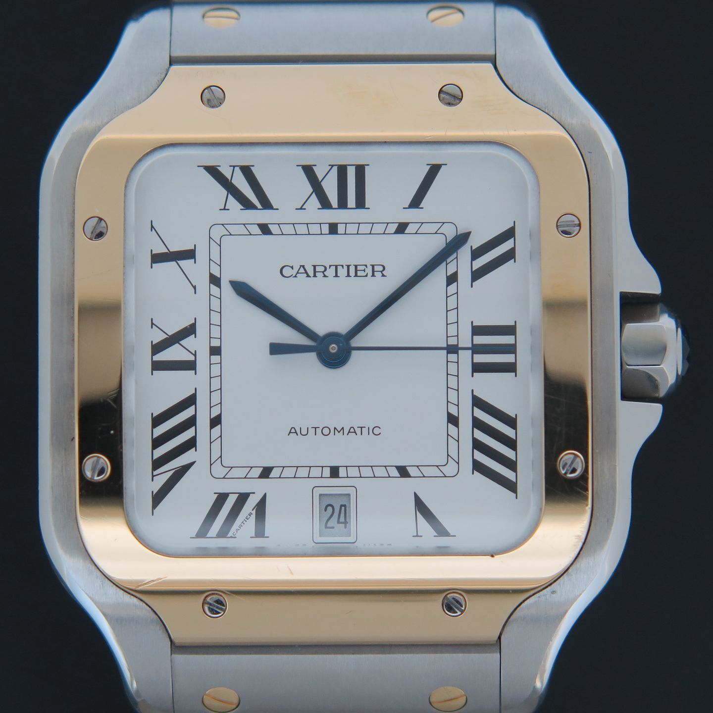 Cartier Santos W2SA0009 (2021) - Silver dial 40 mm Steel case (2/4)