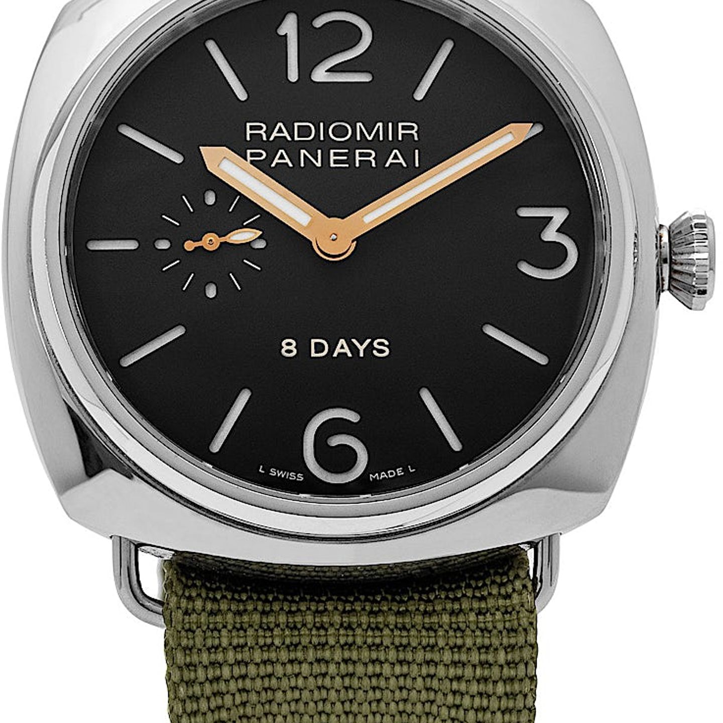Panerai Radiomir 8 Days PAM00190 (2008) - Zwart wijzerplaat 45mm Staal (2/6)