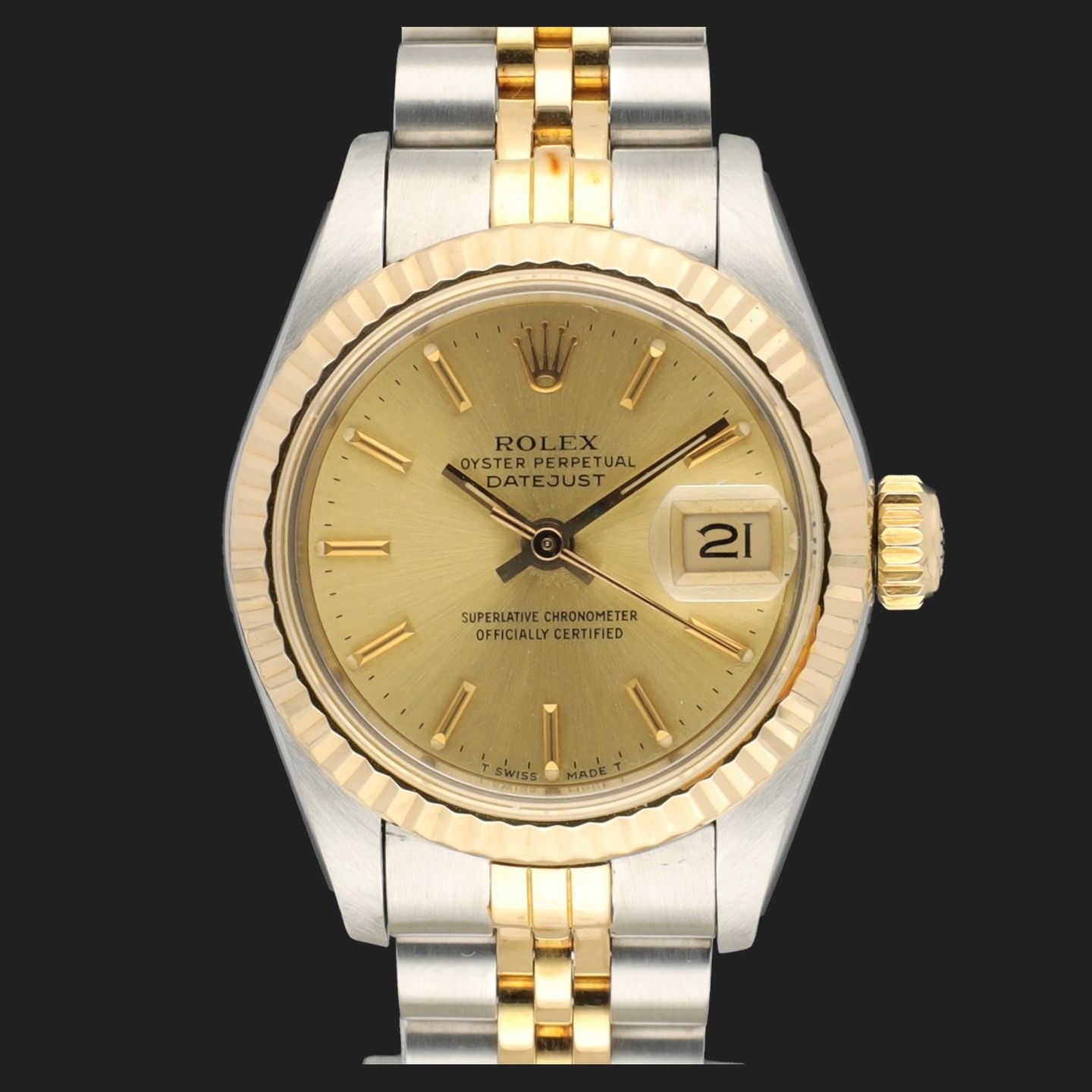 Rolex Lady-Datejust 69173 (1988) - 26 mm Gold/Steel case (3/8)