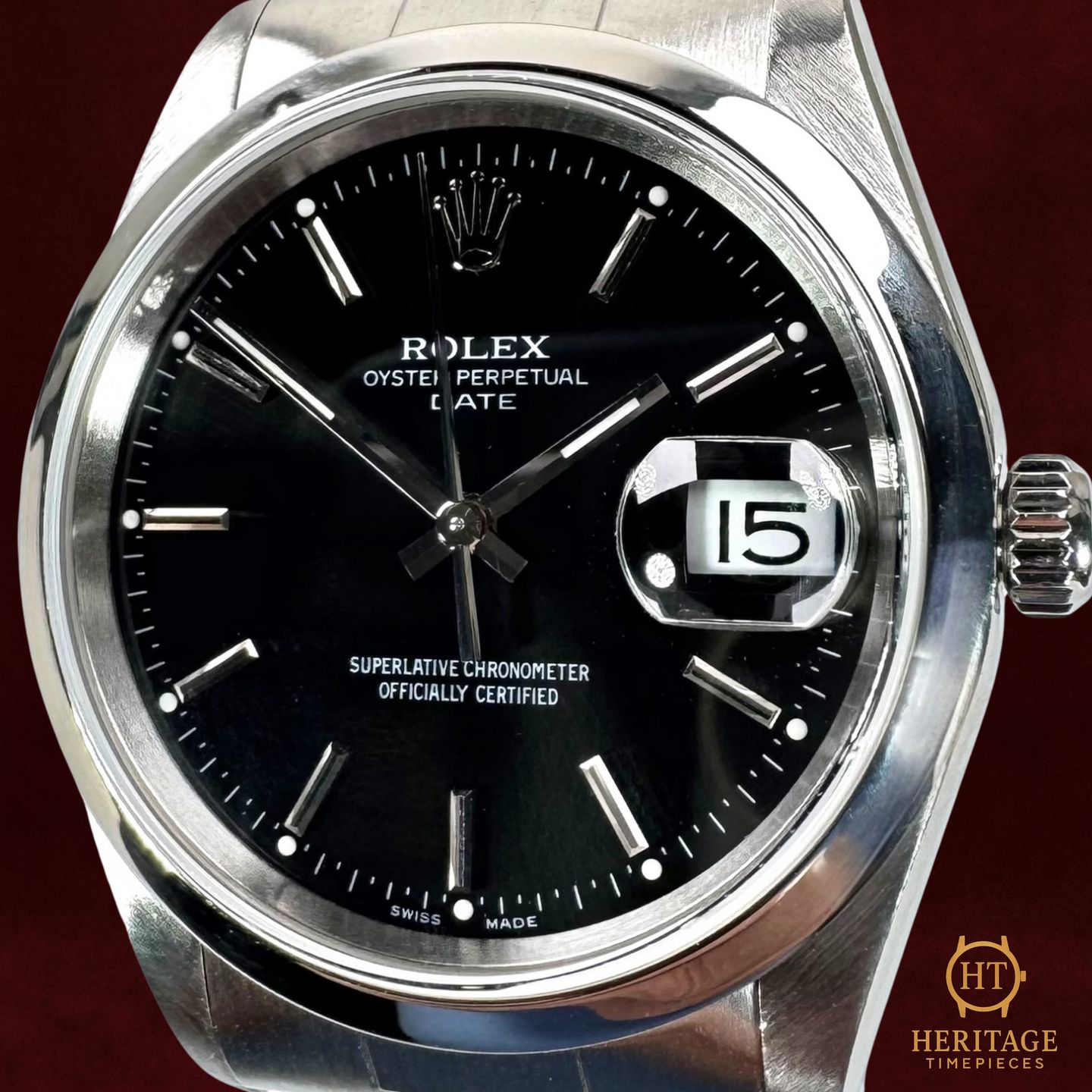 Rolex Oyster Perpetual Date 15200 (2007) - 34 mm Steel case (1/8)