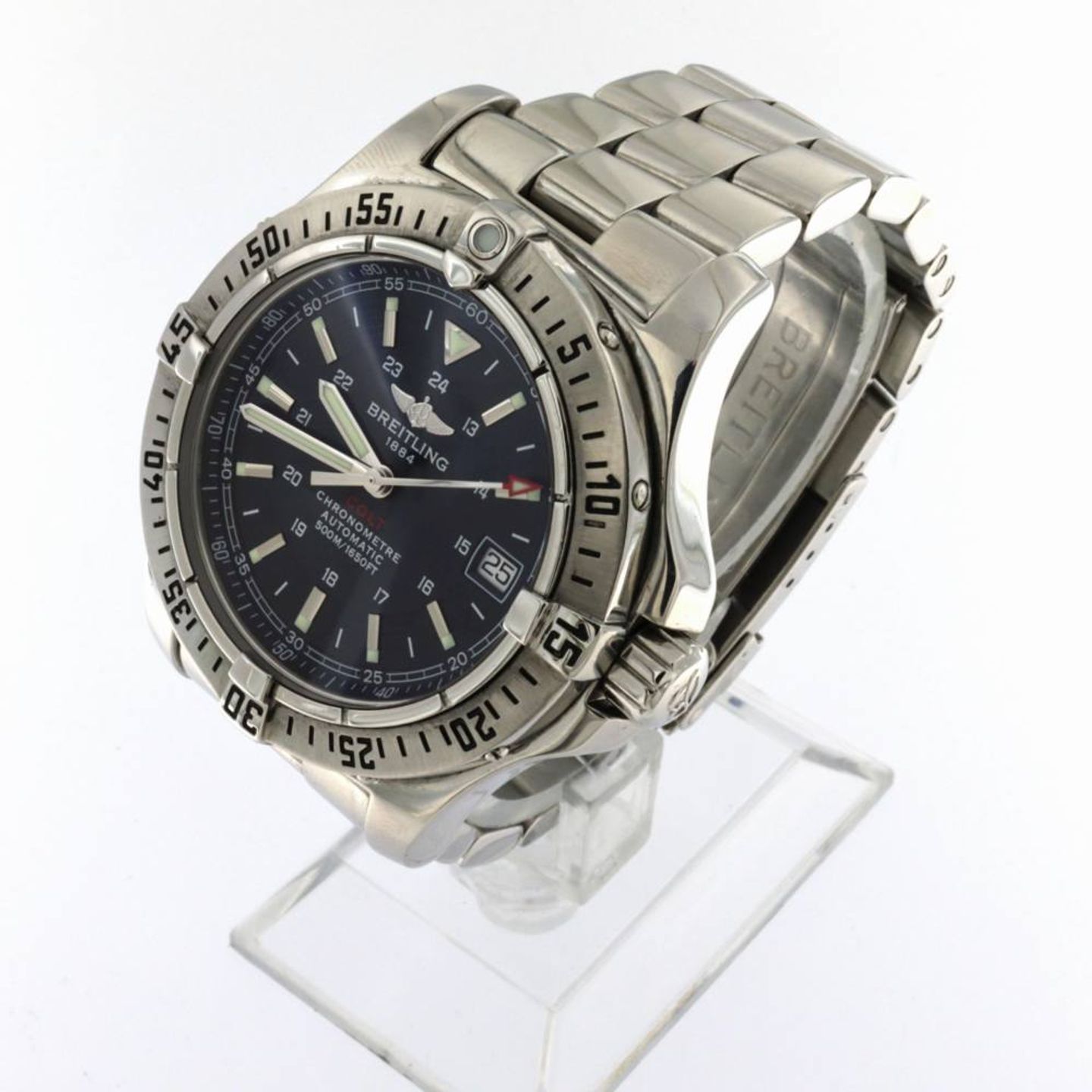Breitling Colt Automatic A17380 (2008) - Black dial 41 mm Steel case (2/5)