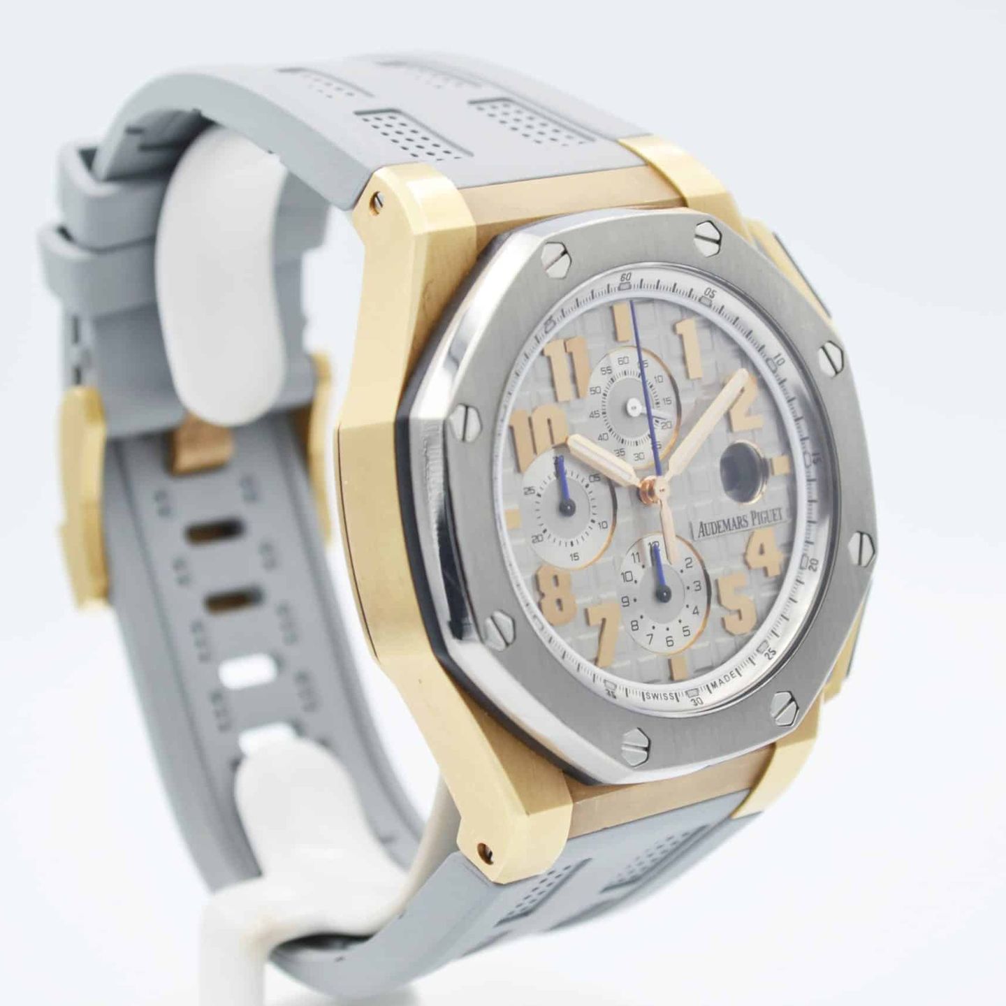 Audemars Piguet Royal Oak Offshore Chronograph 26210OI.OO.A109CR.01 (2015) - Grijs wijzerplaat 44mm Roségoud (6/7)