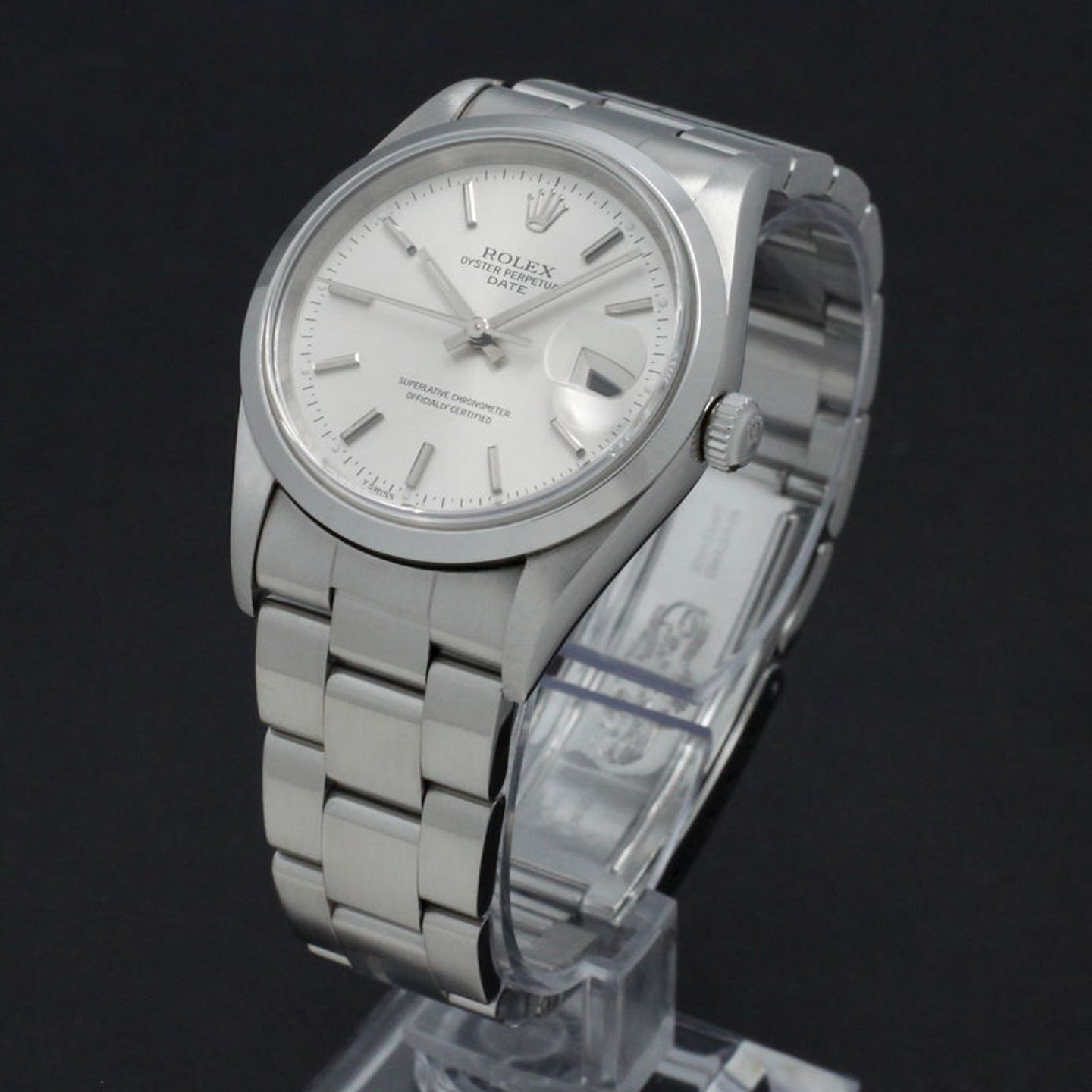 Rolex Oyster Perpetual Date 15200 (1997) - Silver dial 34 mm Steel case (3/7)