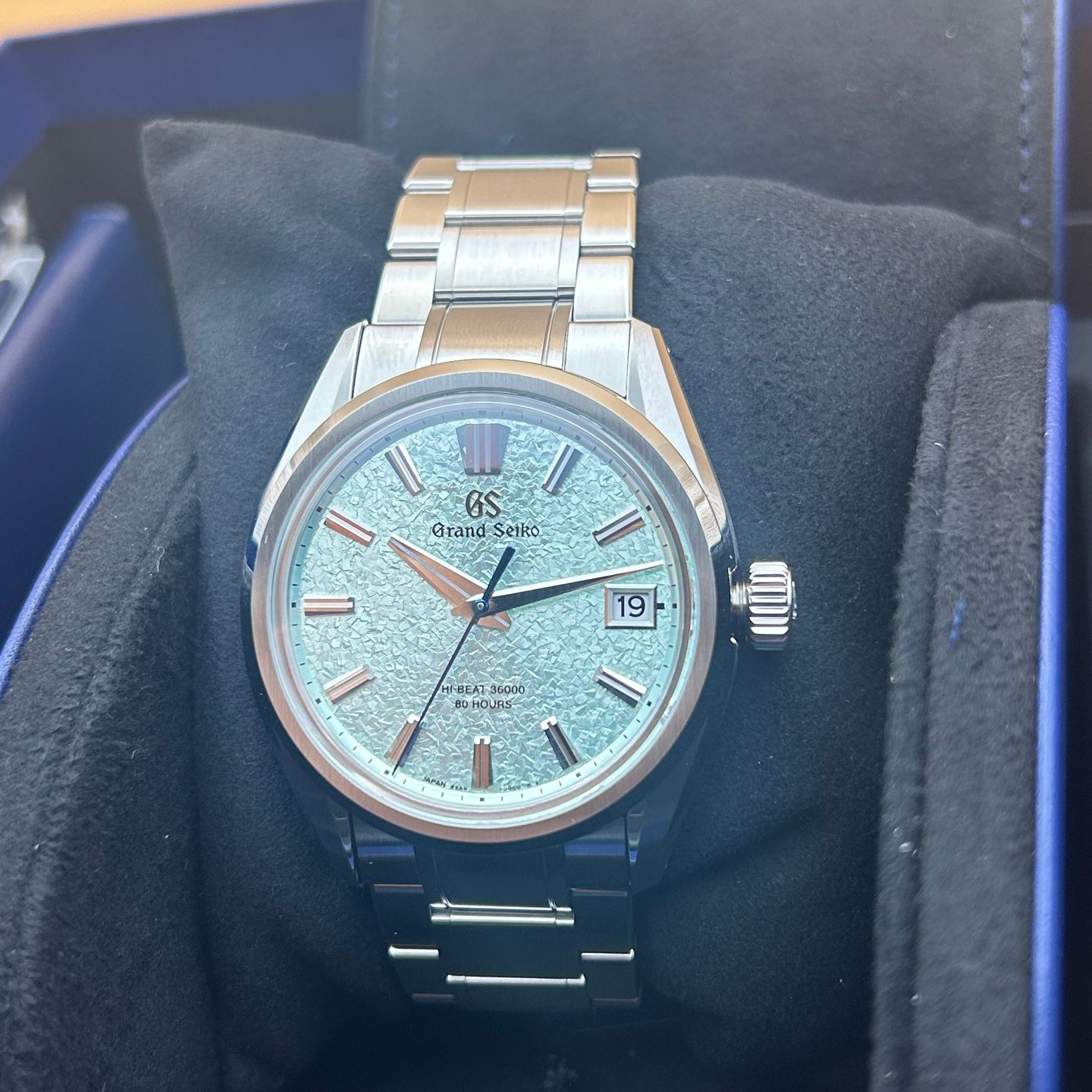 Grand Seiko Evolution 9 Collection SLGH021G (2024) - Turquoise dial 40 mm Steel case (3/8)