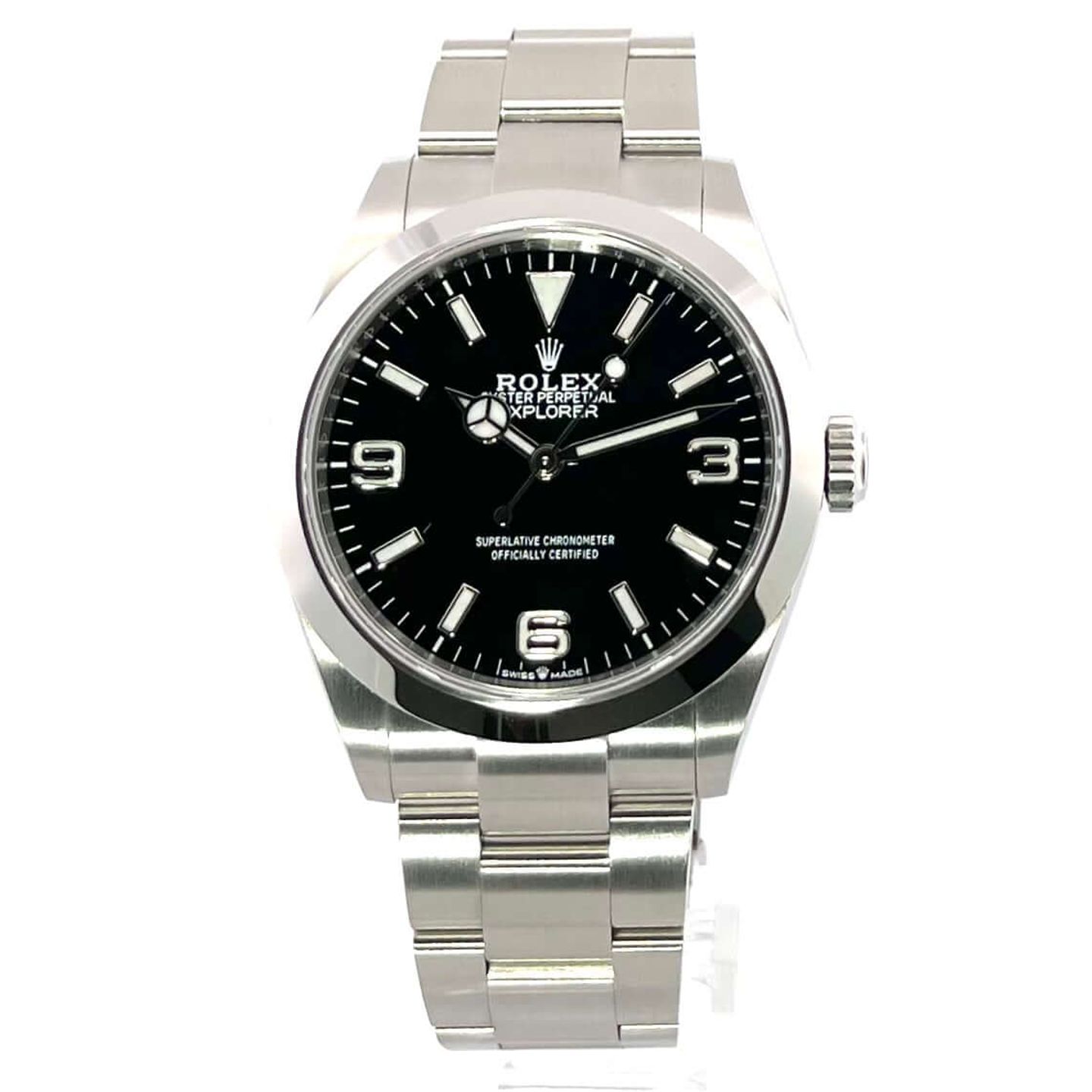 Rolex Explorer 224270 (2024) - Zwart wijzerplaat 40mm Staal (2/8)