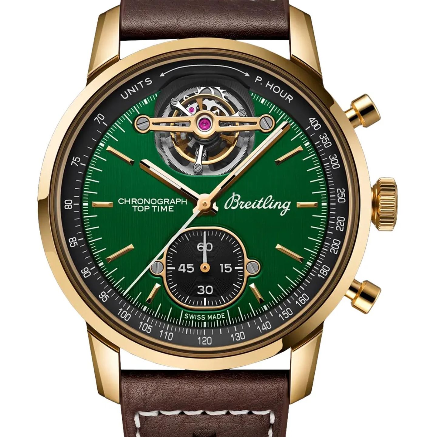 Breitling Top Time NB21251A1L1X1 (2026) - Green dial 43 mm Bronze case (1/1)