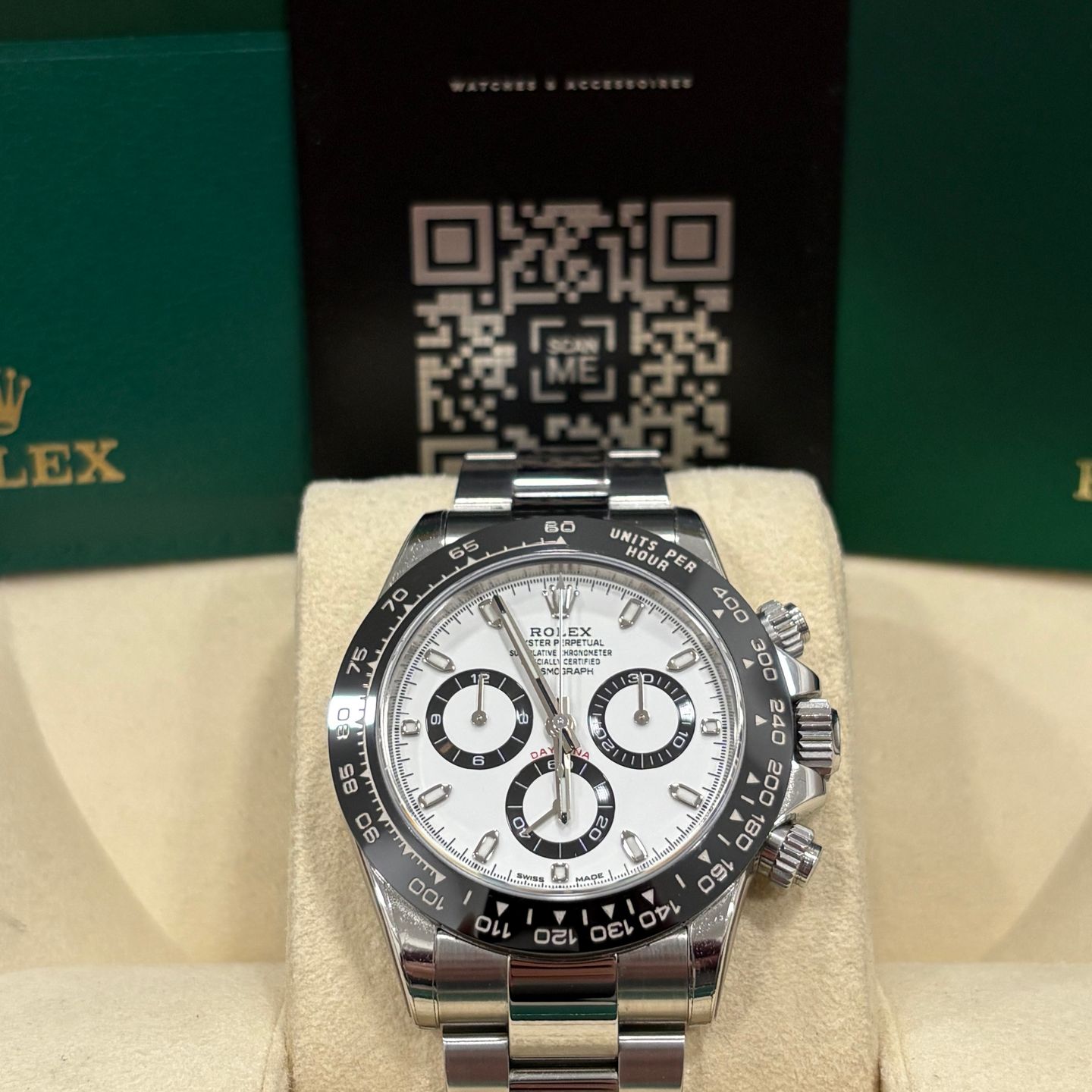 Rolex Daytona 116500LN (2017) - White dial 40 mm Steel case (2/8)