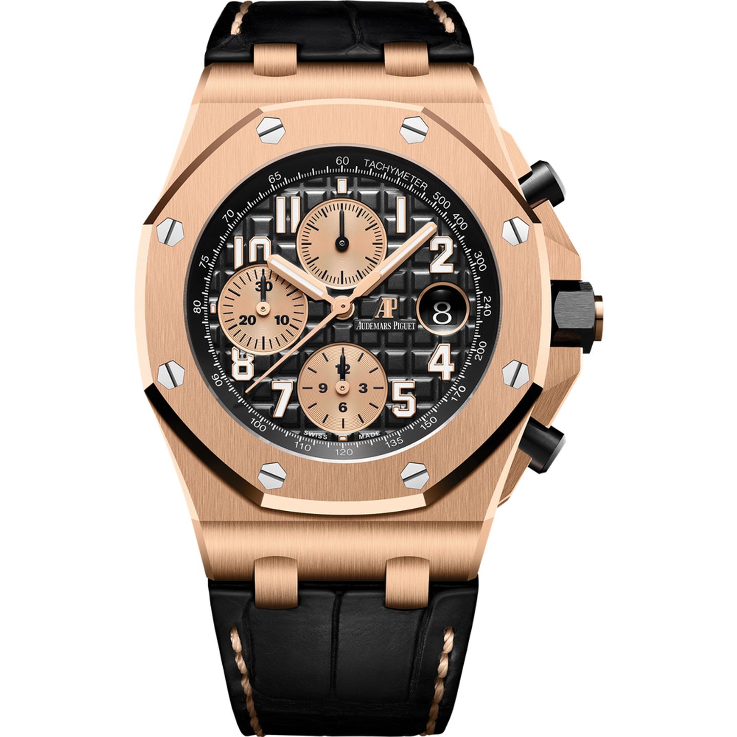 Audemars Piguet Royal Oak Offshore Chronograph 26470OR.OO.A002CR.02 (2025) - Black dial 42 mm Rose Gold case (1/1)