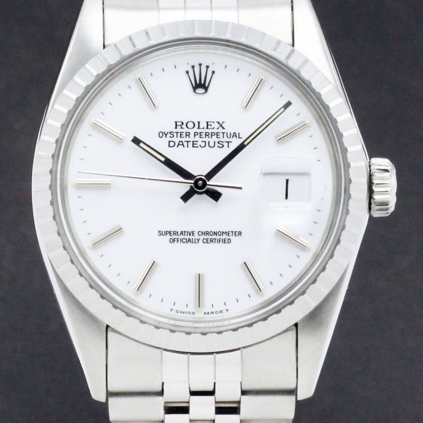 Rolex Datejust 36 16030 (1987) - White dial 36 mm Steel case (1/7)