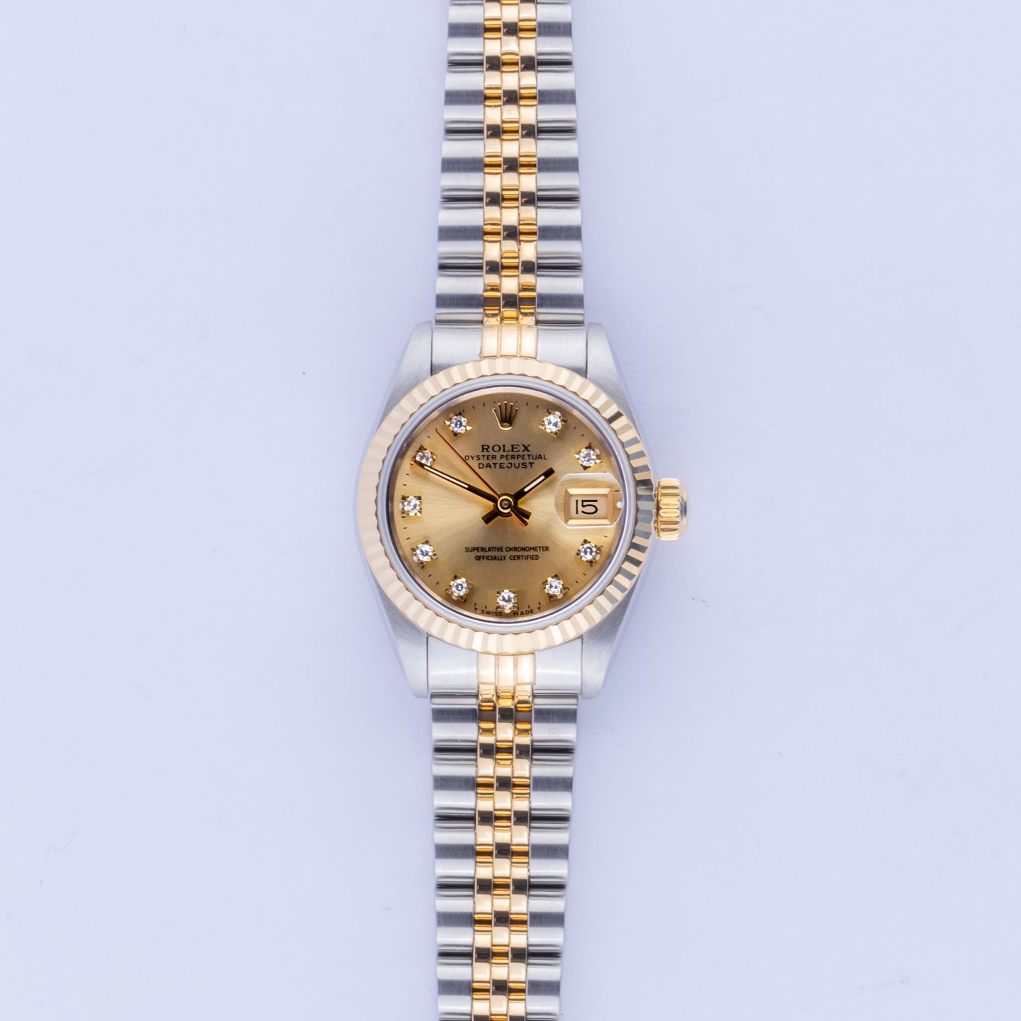 Rolex Lady-Datejust 69173 (1995) - 26mm Goud/Staal (3/8)