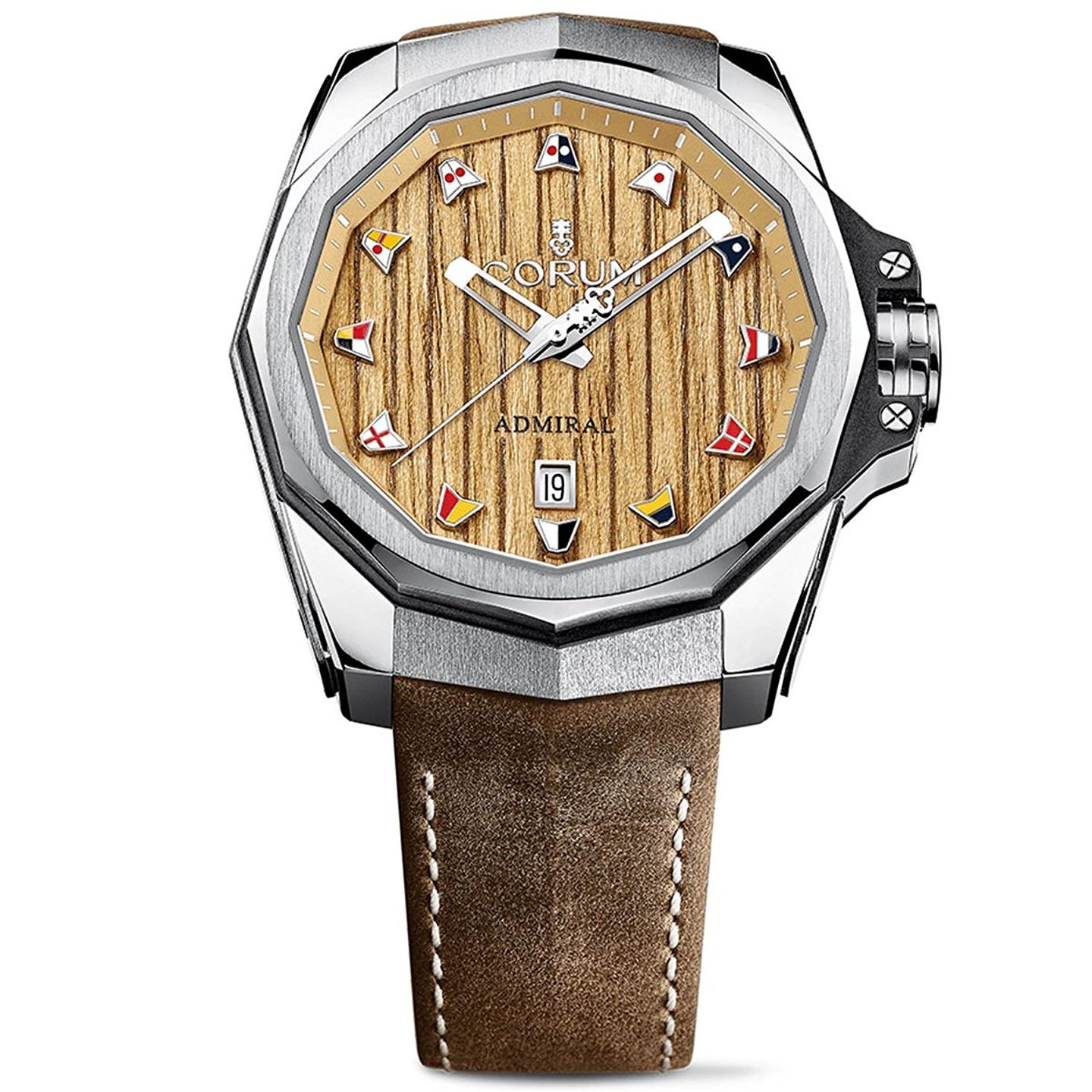 Corum Admiral's Cup AC-One 082.500.04/OF62 AW01 (2022) - Brown dial 45 mm Steel case (1/1)