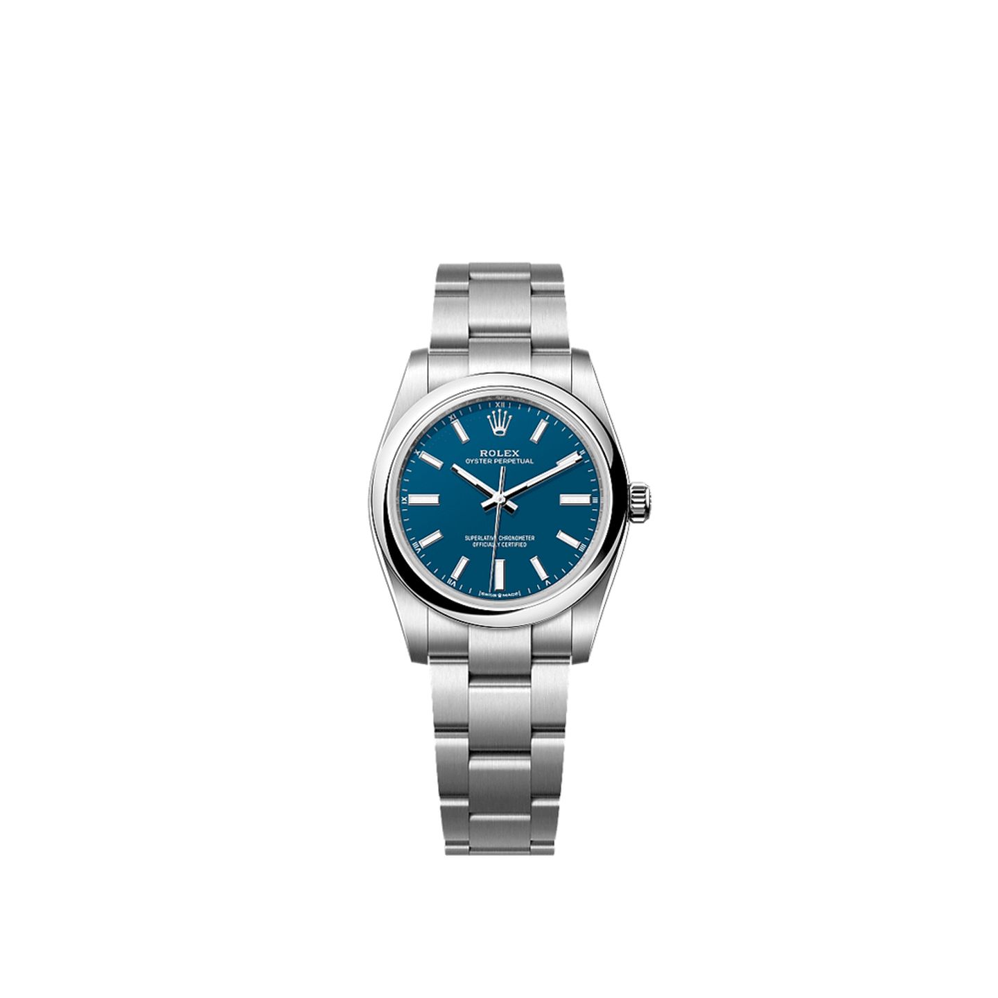 Rolex Oyster Perpetual 34 124200 (2025) - Blue dial 34 mm Steel case (1/1)