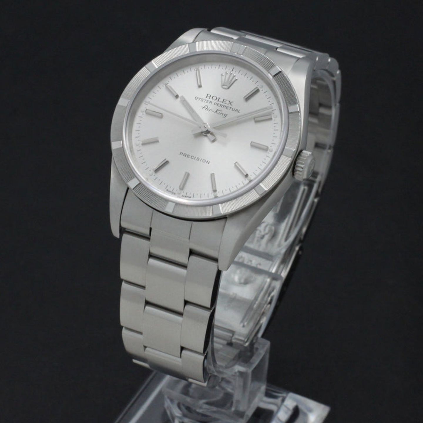 Rolex Air-King 14010 (2005) - Silver dial 34 mm Steel case (2/7)