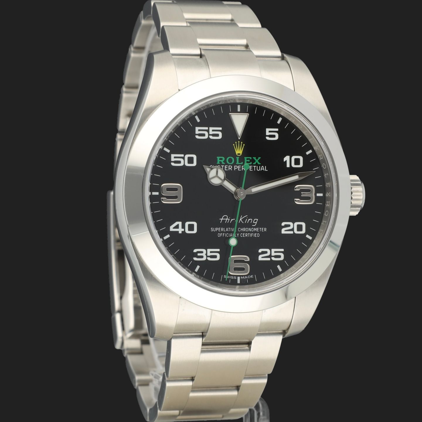 Rolex Air-King 116900 (2019) - Black dial 40 mm Steel case (3/8)