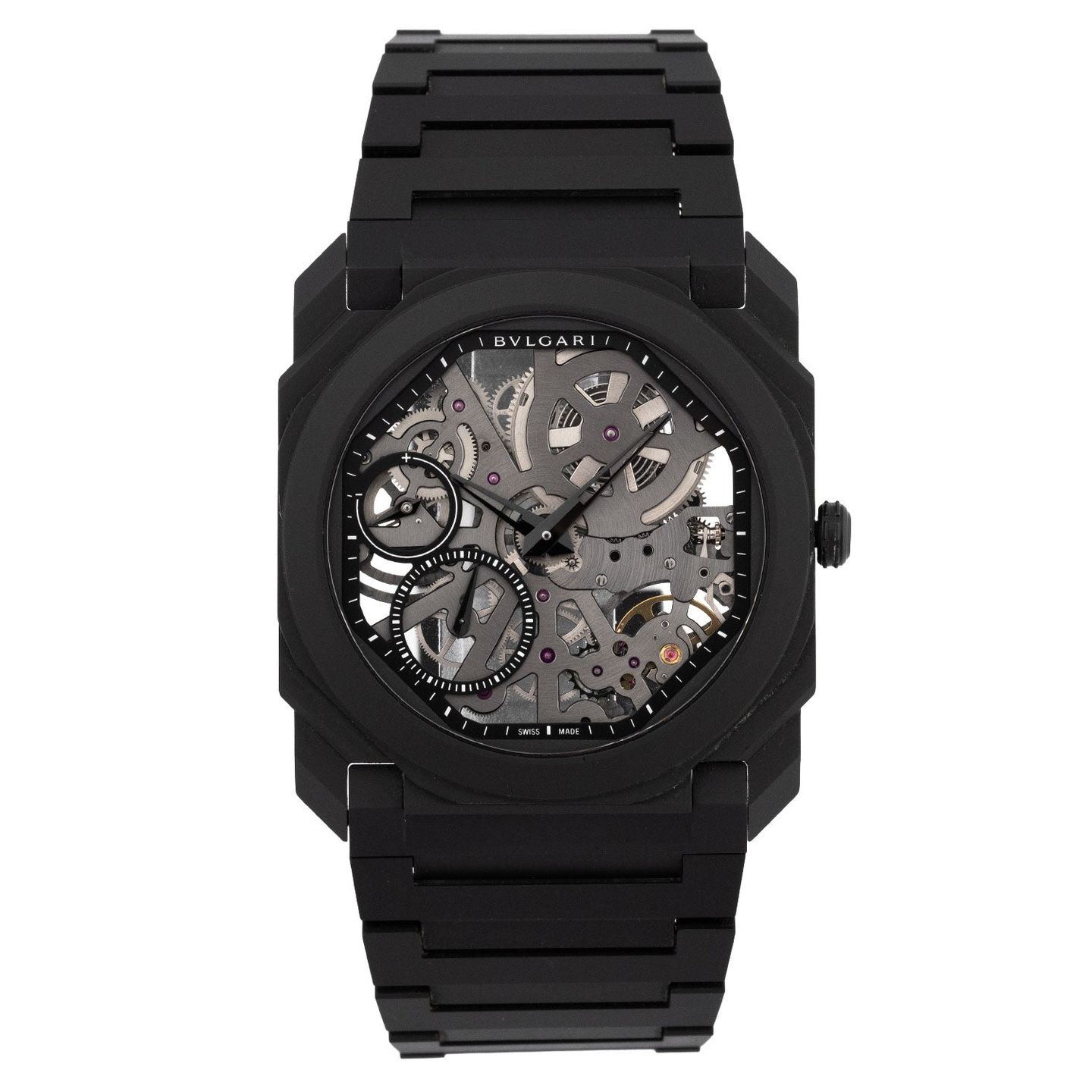 Bulgari Octo 103610 (Onbekend (willekeurig serienummer)) - Transparant wijzerplaat 40mm Titanium (1/8)