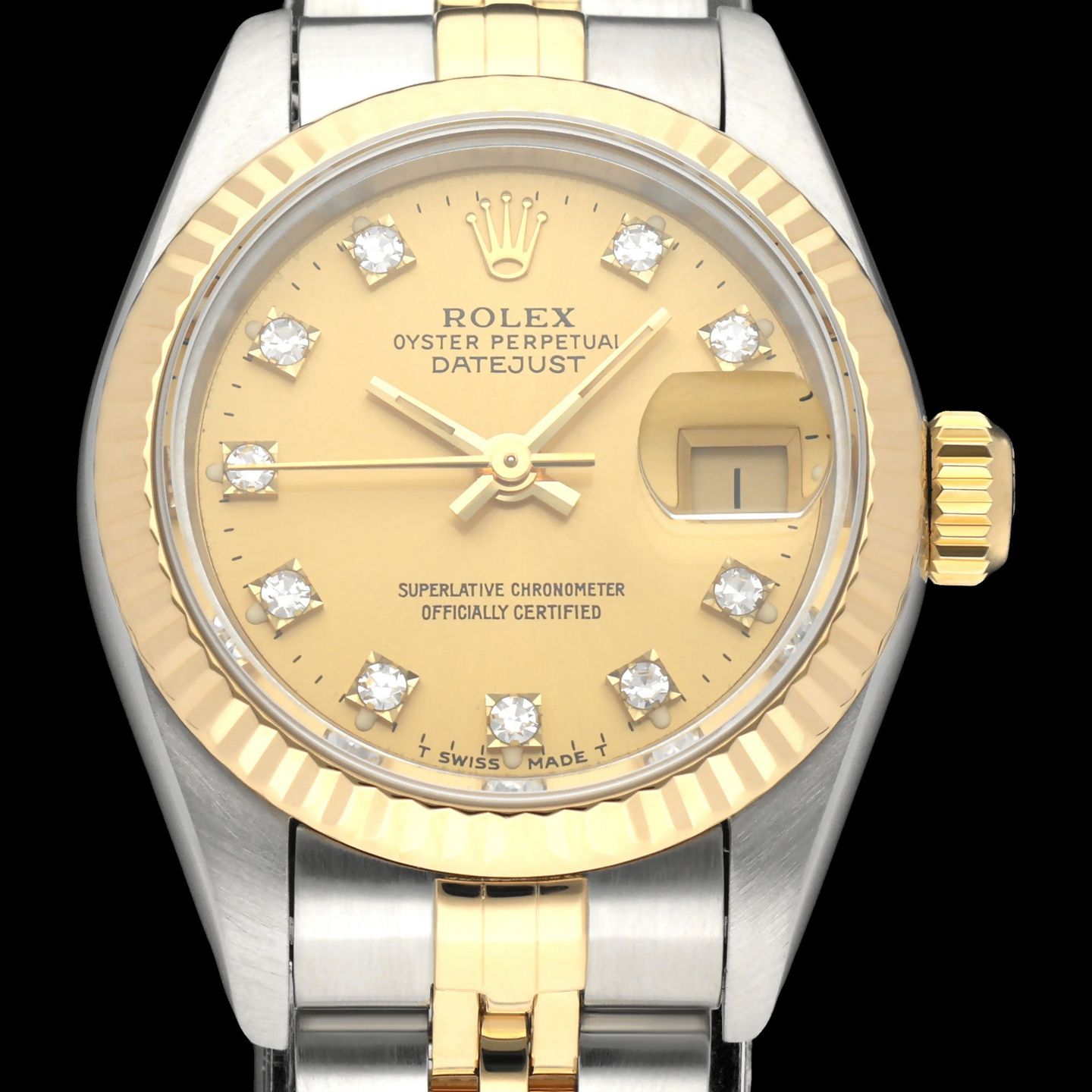Rolex Lady-Datejust 69173G (1991) - 26 mm Gold/Steel case (1/8)