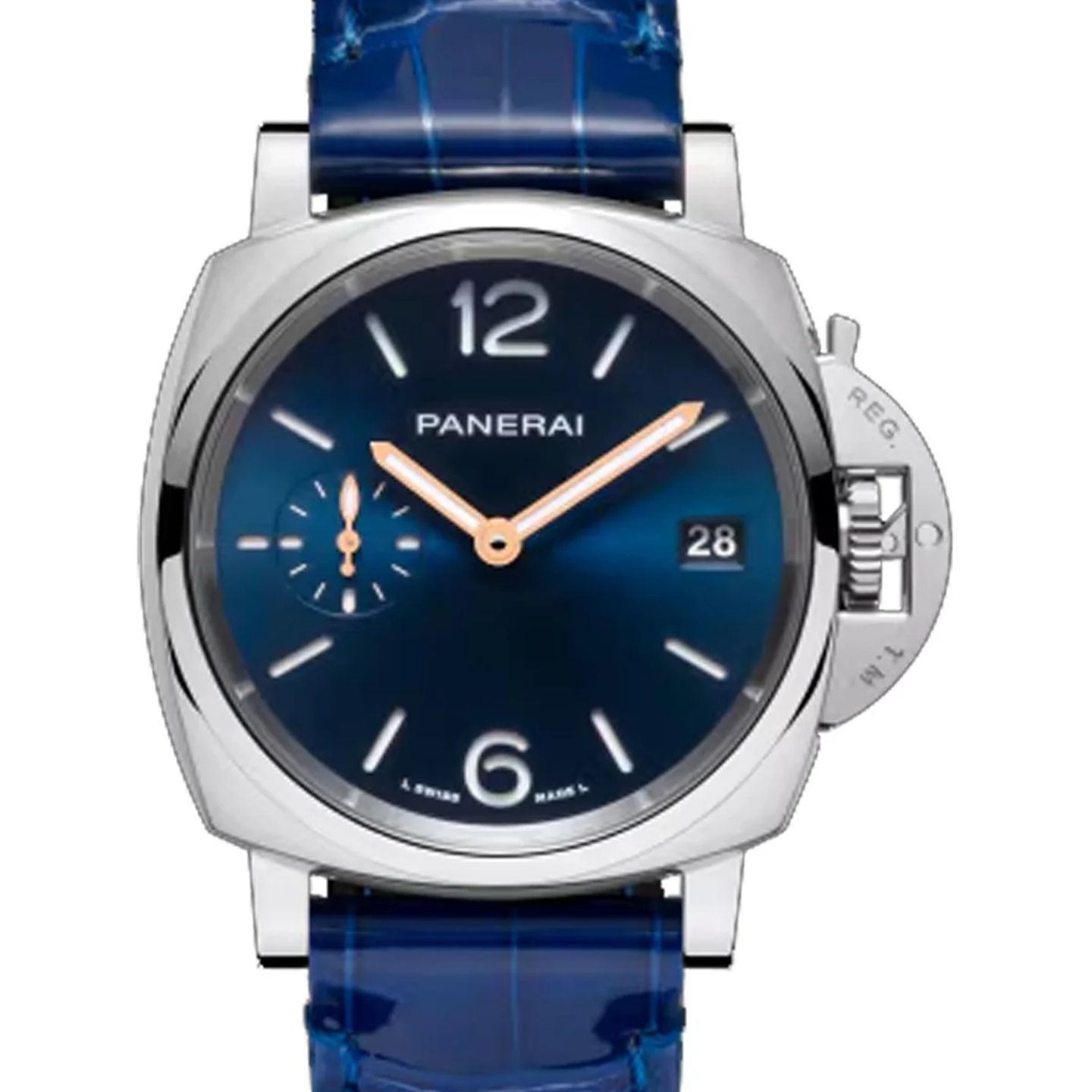 Panerai Luminor Due PAM01273 (2026) - Blauw wijzerplaat 38mm Staal (1/1)