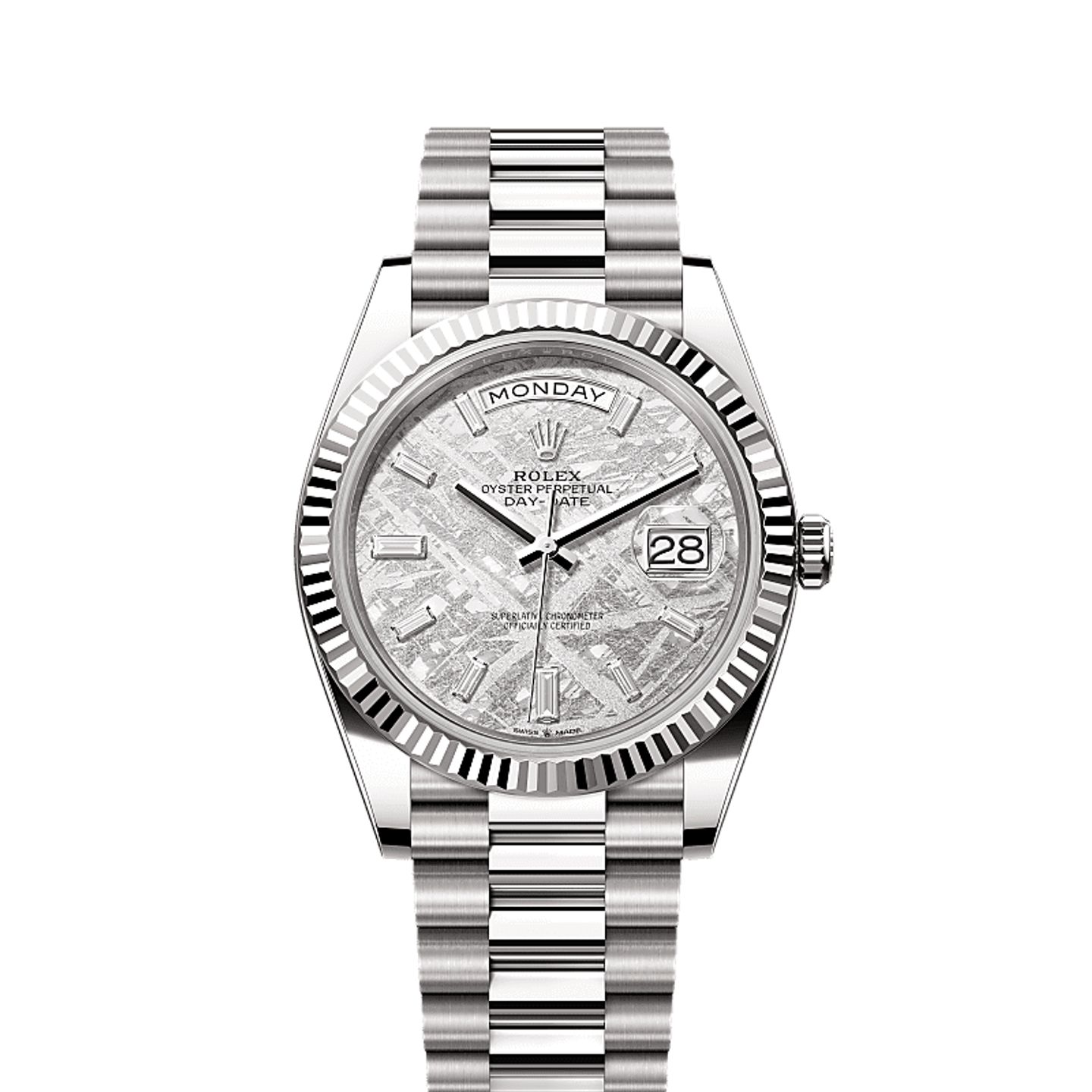 Rolex Day-Date 40 228239 (2025) - Grijs wijzerplaat 40mm Witgoud (1/1)