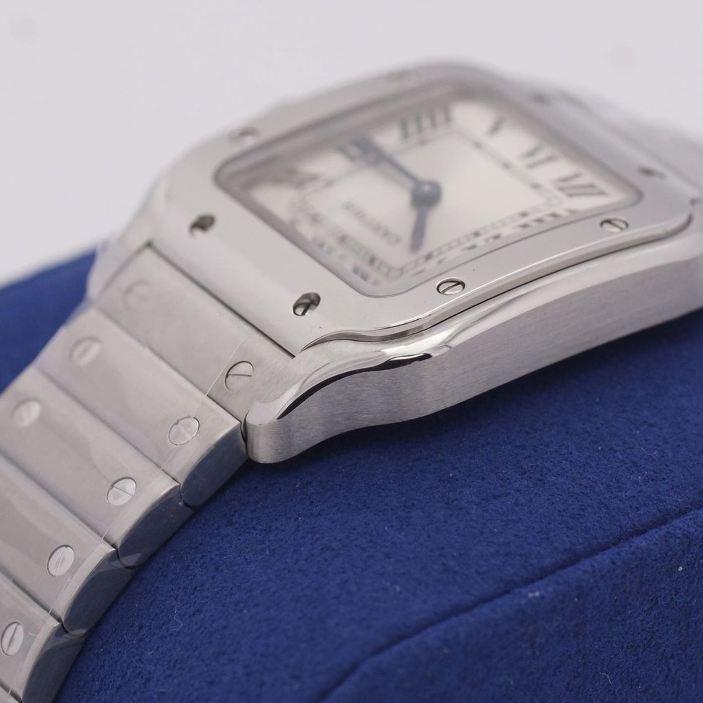 Cartier Santos Dumont WSSA0082 (2025) - Zilver wijzerplaat 27mm Staal (8/8)