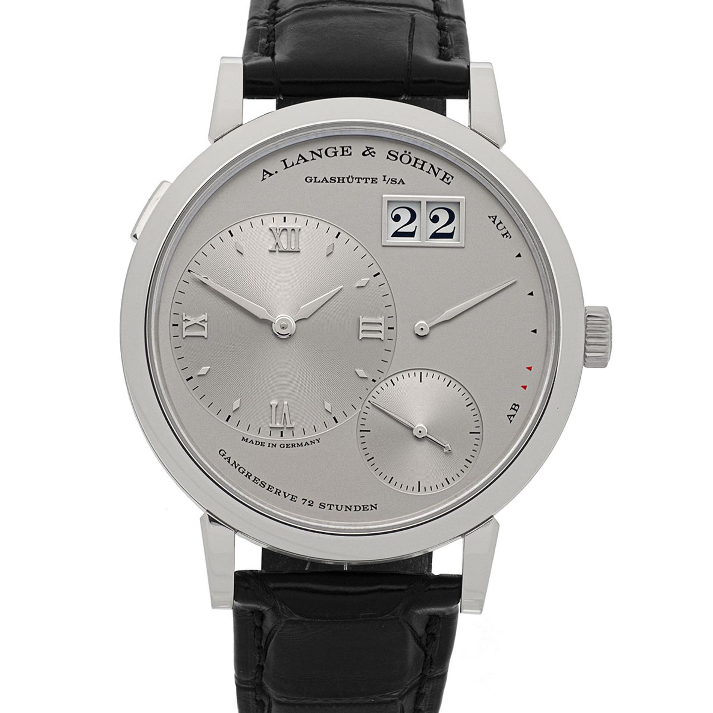 A. Lange & Söhne Grand Lange 1 117.025 (2019) - Zilver wijzerplaat 41mm Platina (1/6)