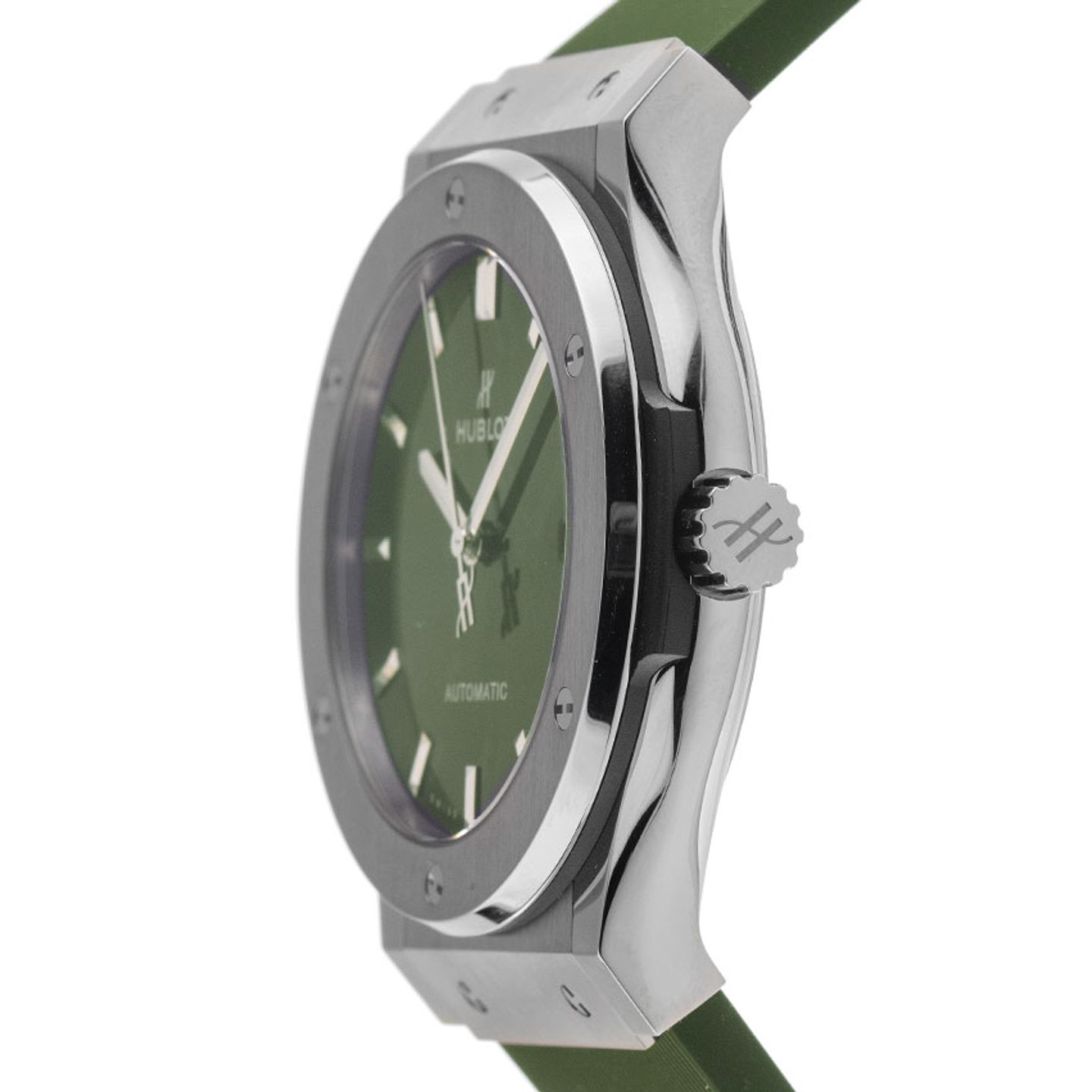 Hublot Classic Fusion 511.NX.8970.RX (2025) - Green dial 45 mm Titanium case (4/7)