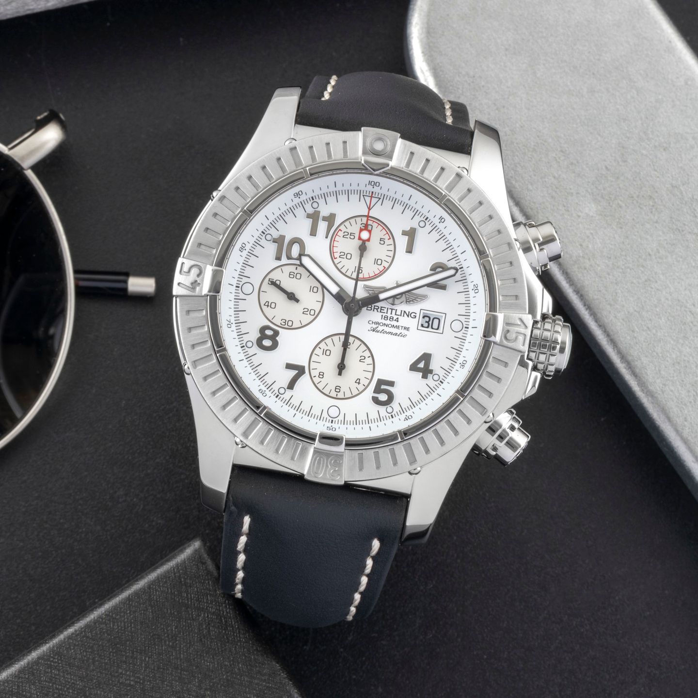 Breitling Super Avenger A13370 (Onbekend (willekeurig serienummer)) - 48mm Staal (1/8)