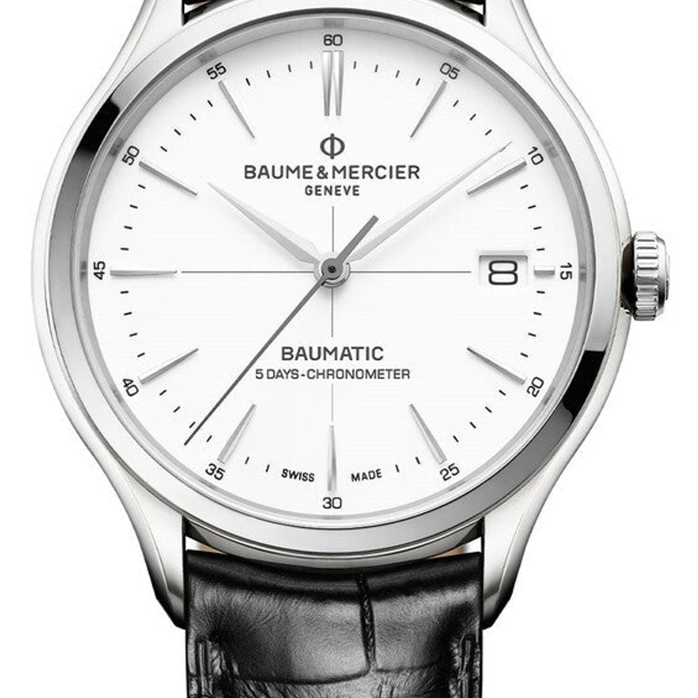 Baume & Mercier Clifton M0A10518 (2025) - Wit wijzerplaat 40mm Staal (1/1)