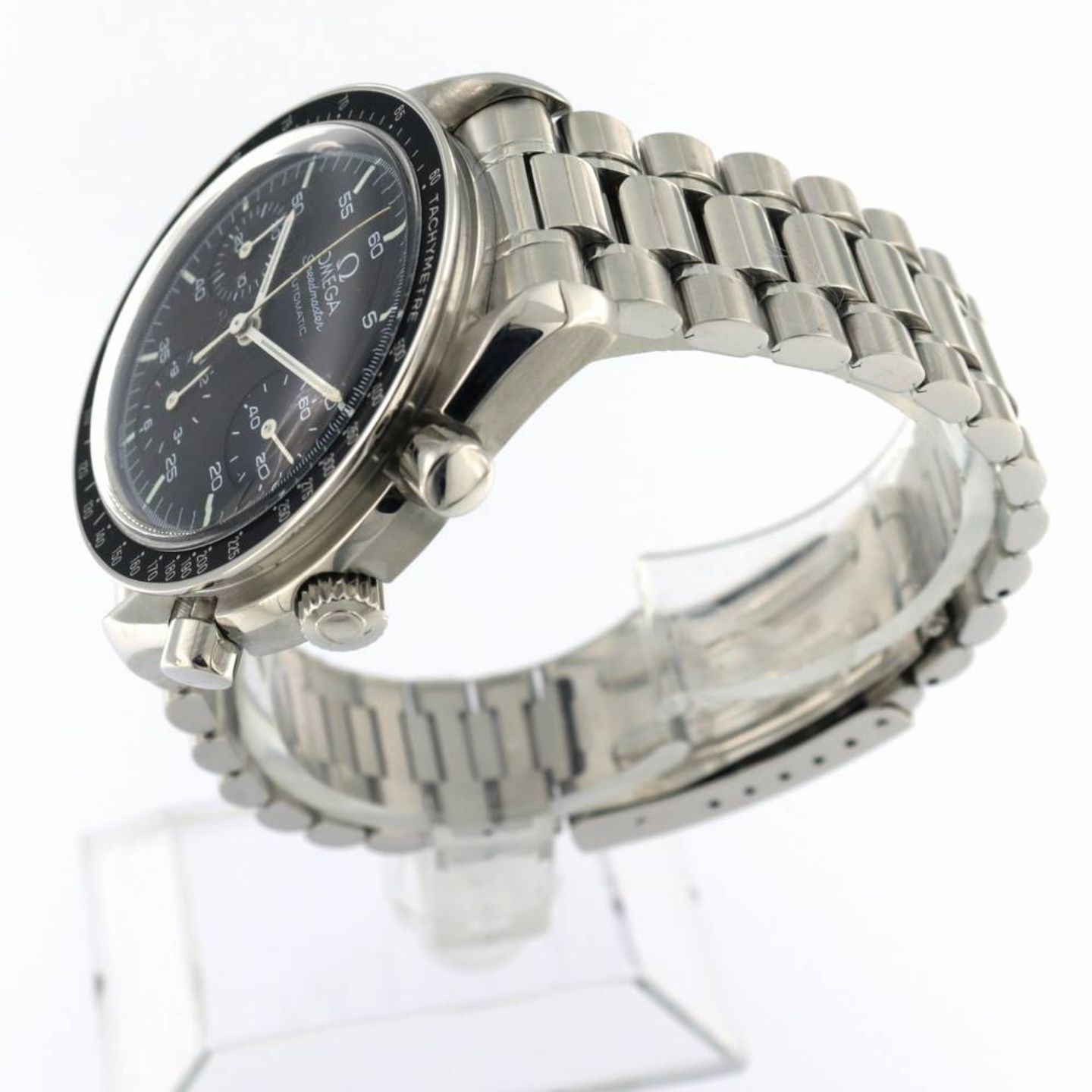 Omega Speedmaster Reduced 3510.50.00 (2000) - Zwart wijzerplaat 39mm Staal (2/6)