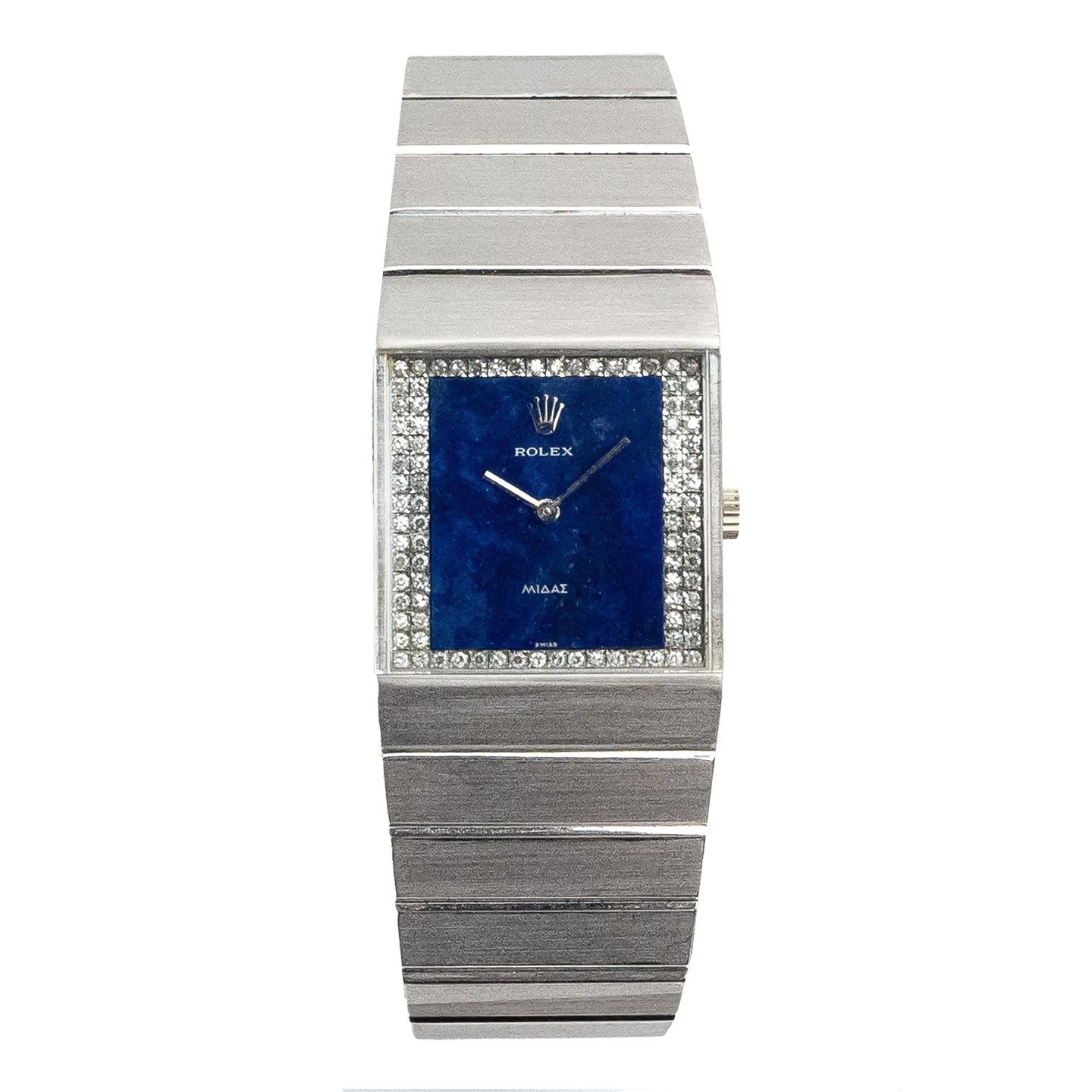 Rolex Cellini 4316 (1968) - Blue dial 24 mm White Gold case (1/4)