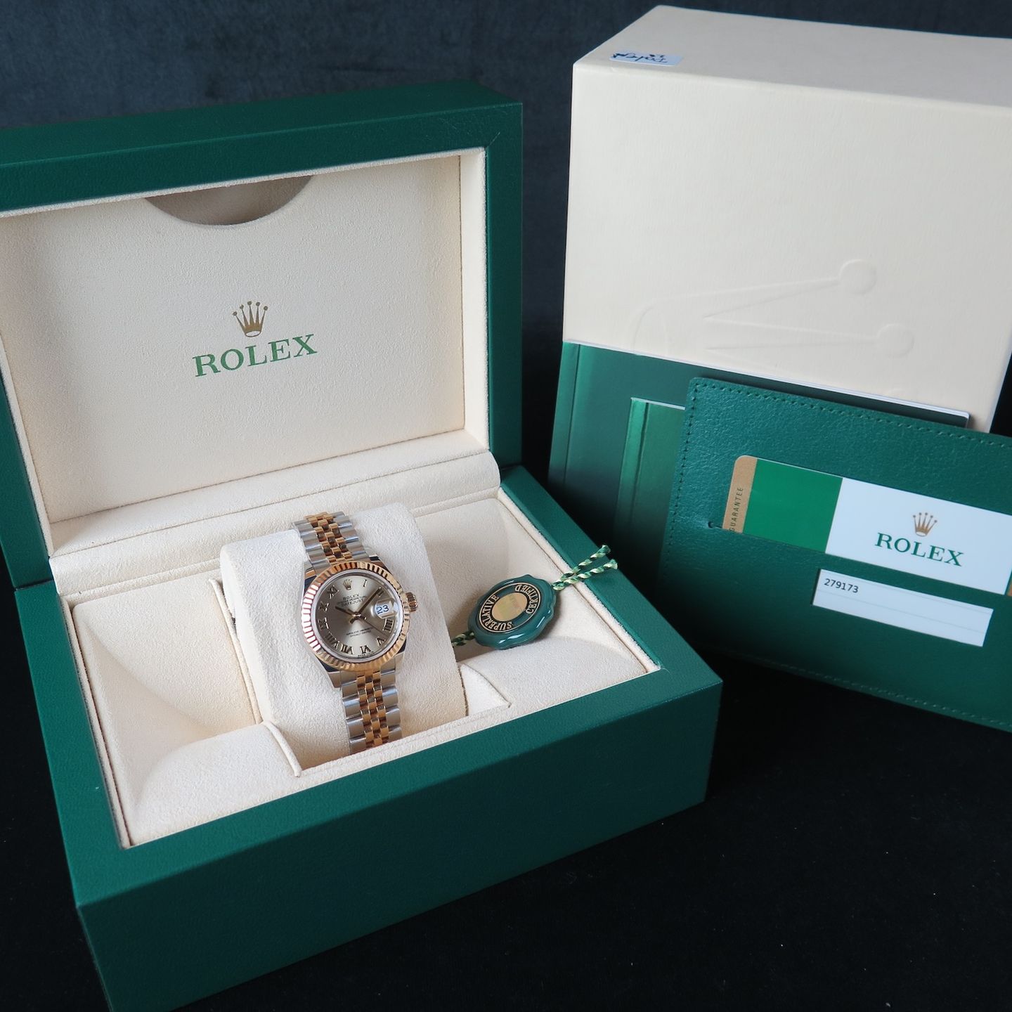 Rolex Lady-Datejust 279173 (2017) - 28 mm Gold/Steel case (8/8)