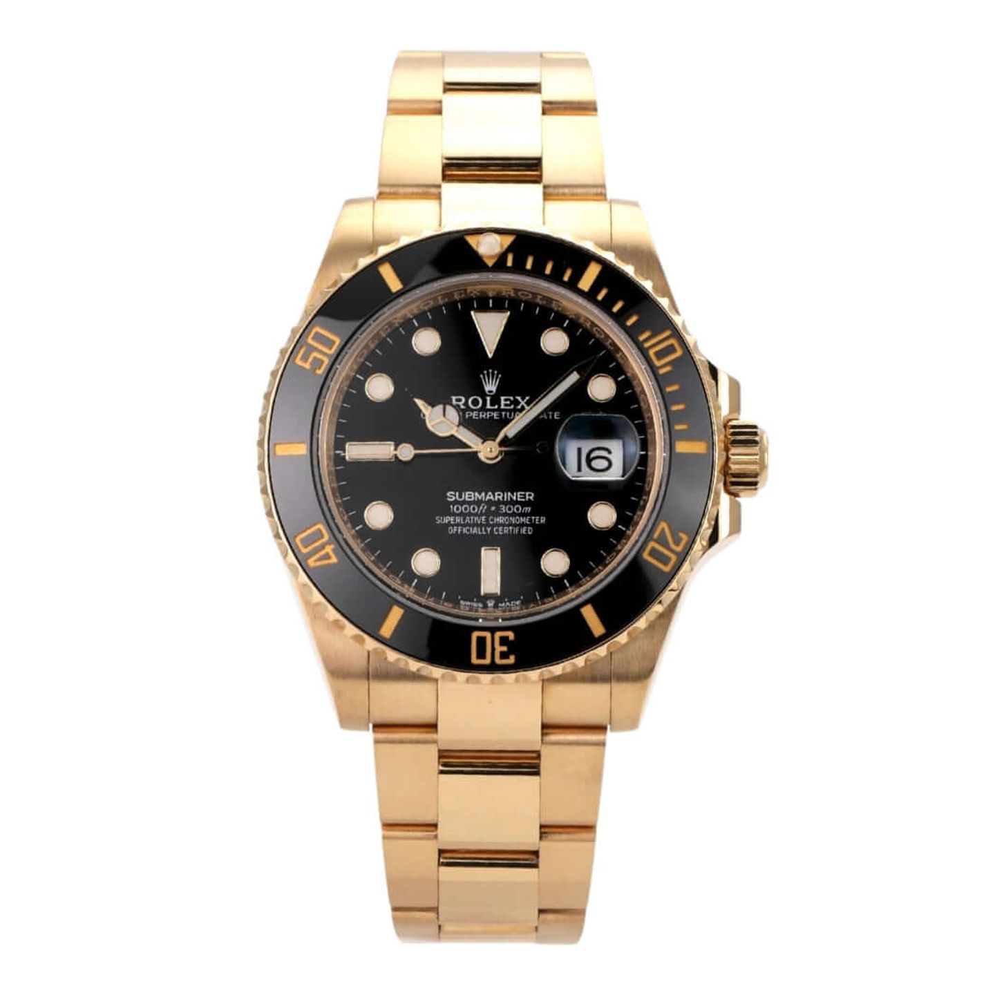 Rolex Submariner Date 126618LN (2021) - Black dial 41 mm Yellow Gold case (2/8)