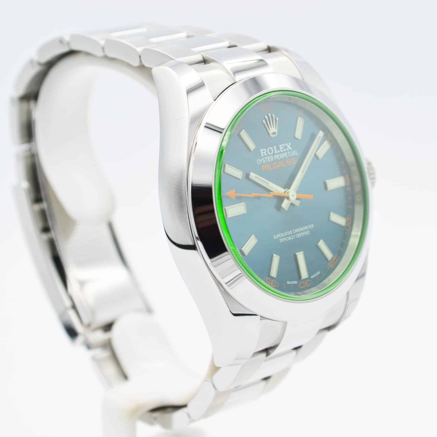 Rolex Milgauss 116400GV (2021) - Blauw wijzerplaat 40mm Staal (6/7)