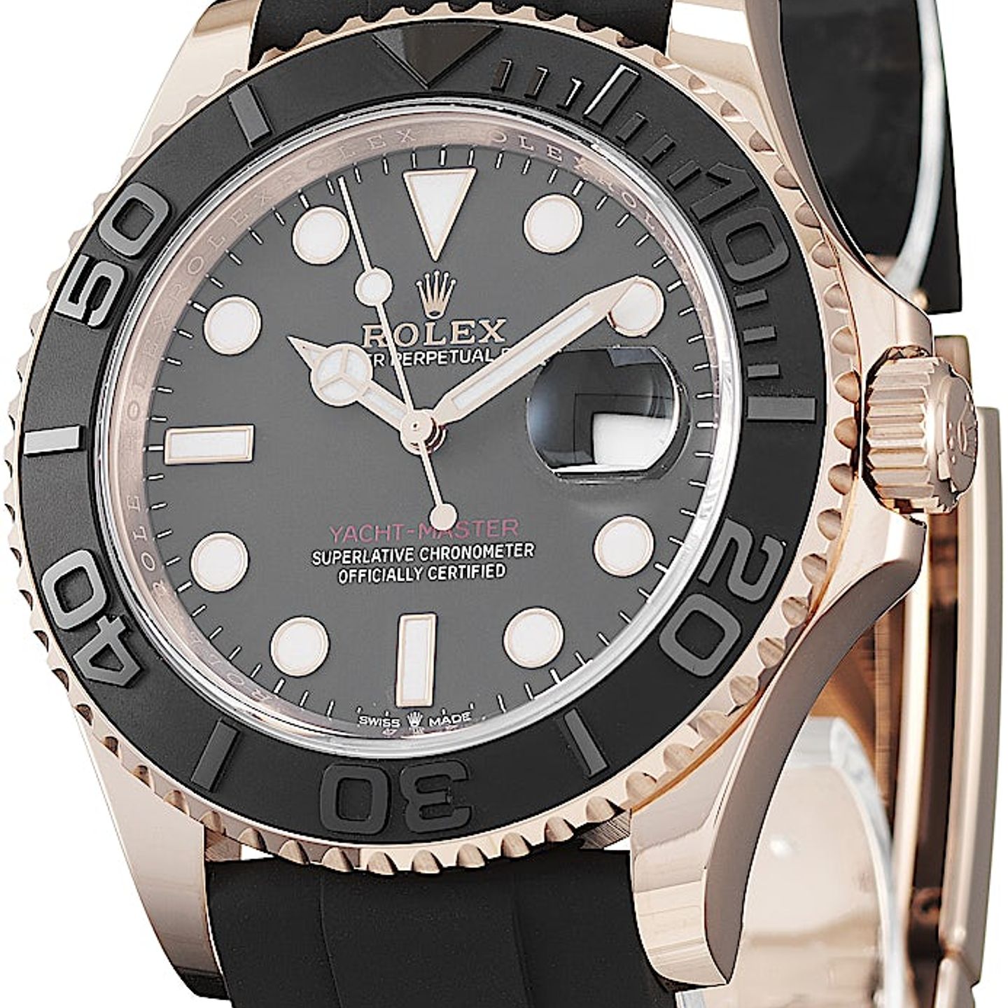 Rolex Yacht-Master 40 126655 (2024) - Zwart wijzerplaat 40mm Roségoud (3/5)