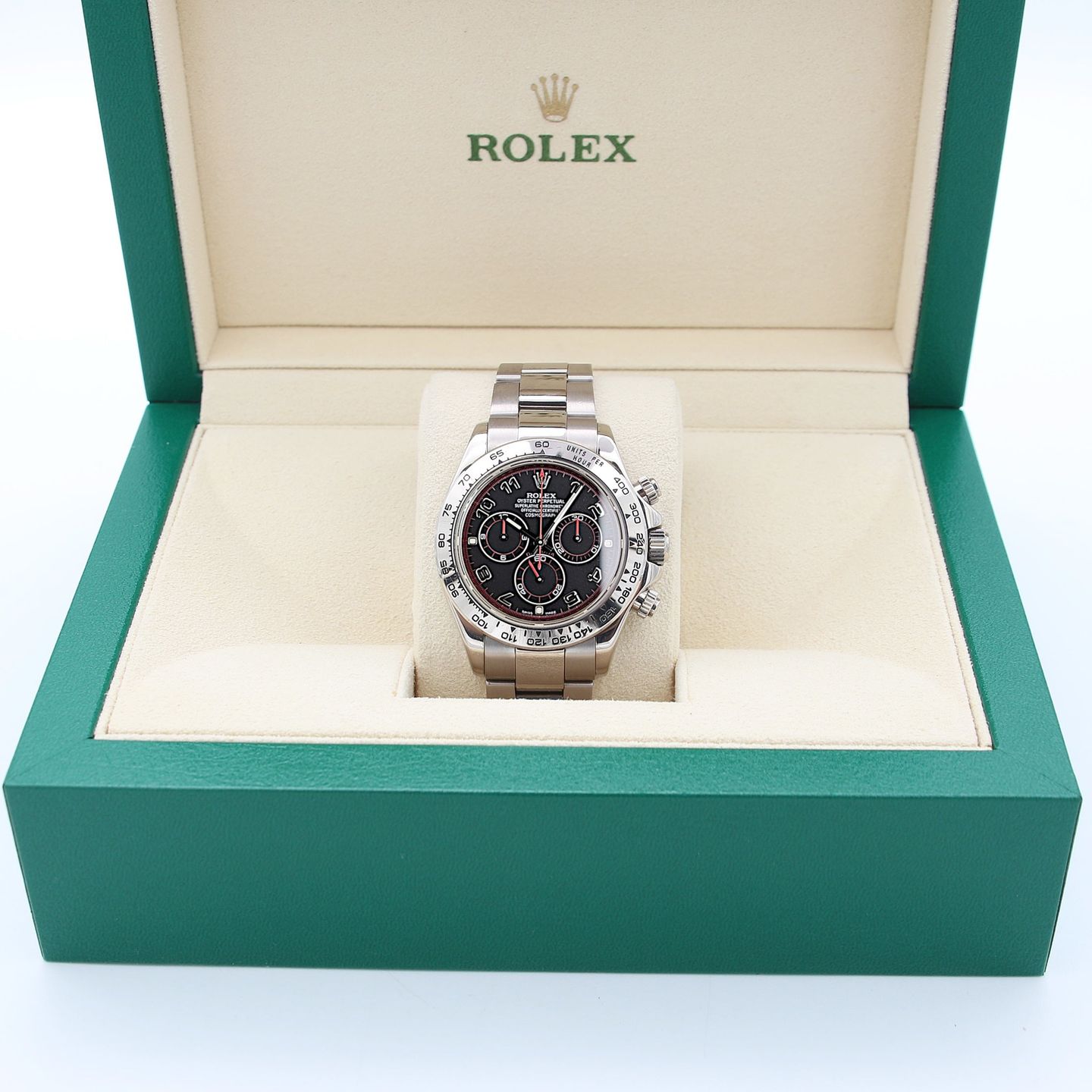 Rolex Daytona 116500LN (Unknown (random serial)) - Black dial 40 mm White Gold case (1/6)