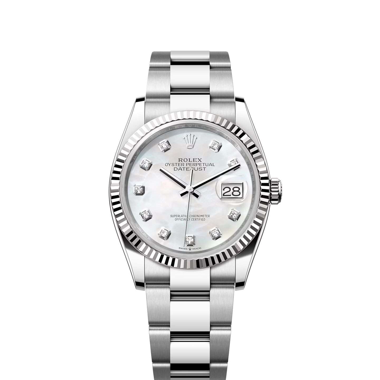 Rolex Datejust 36 126234 (2024) - Parelmoer wijzerplaat 36mm Staal (1/8)