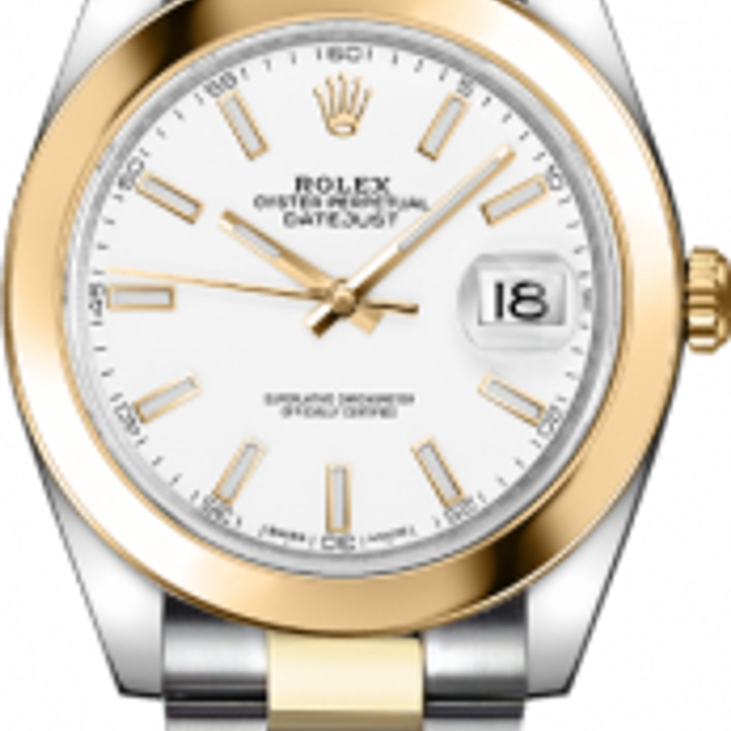 Rolex Datejust 41 126303 (2021) - White dial 41 mm Gold/Steel case (1/2)