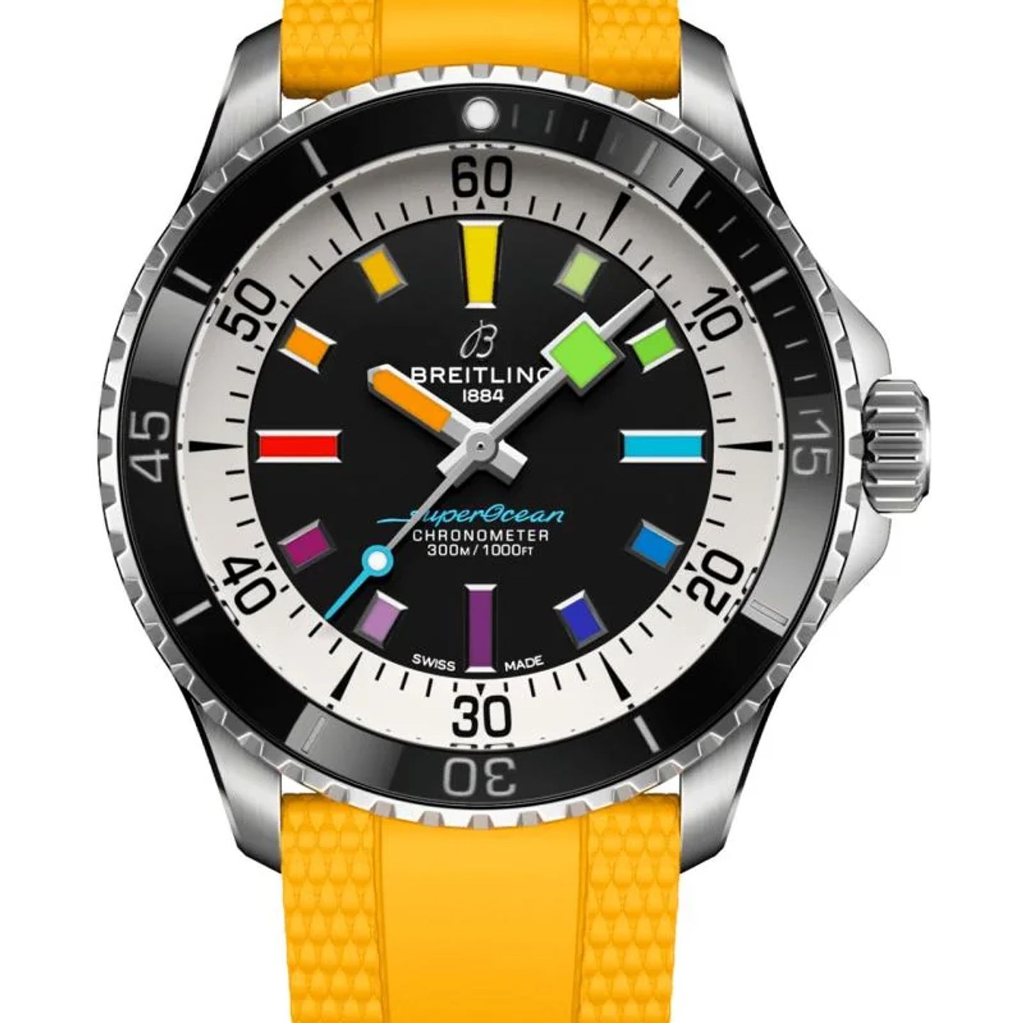 Breitling Superocean 42 A17375211B2S4 (2026) - Zwart wijzerplaat 43mm Staal (1/1)