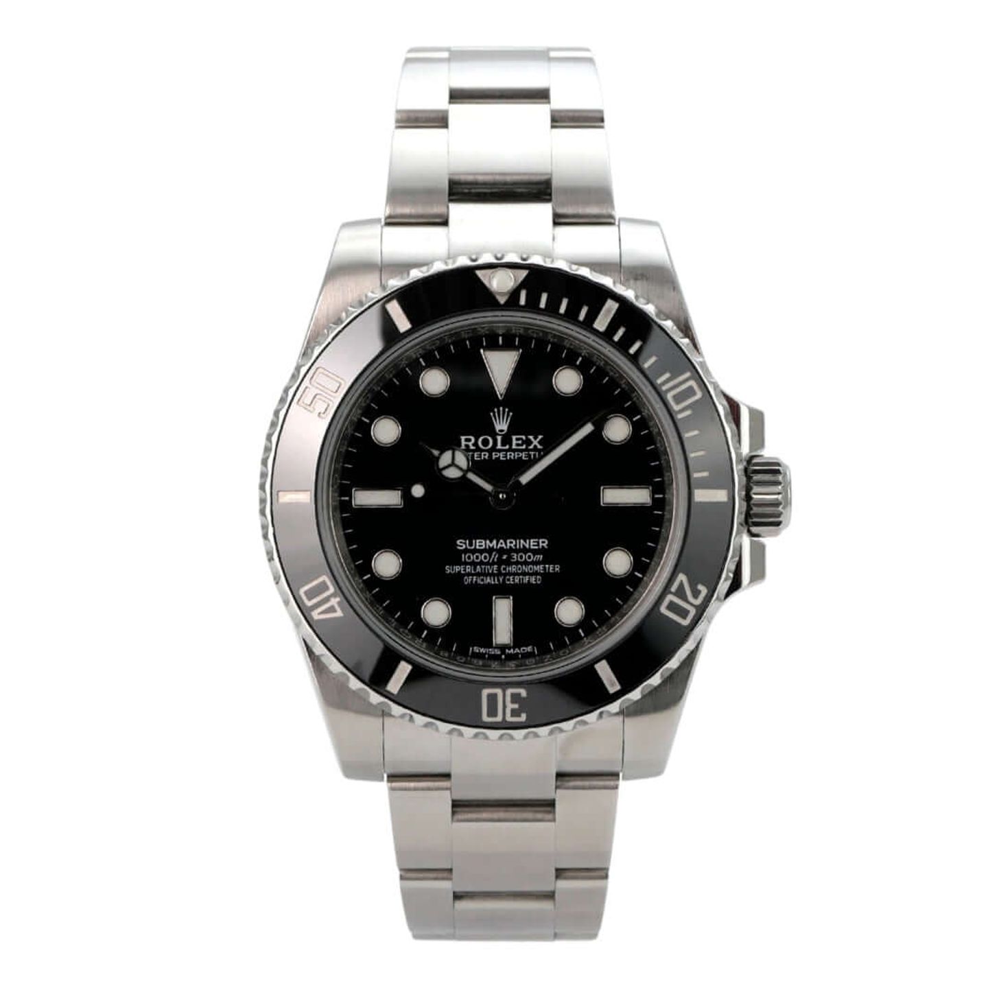 Rolex Submariner No Date 114060 (2018) - Black dial 40 mm Steel case (2/8)