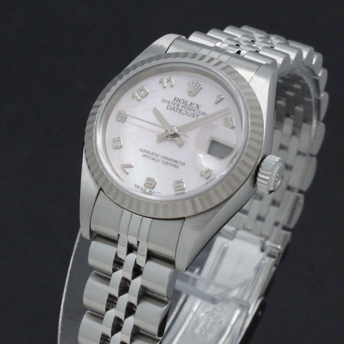 Rolex Lady-Datejust 69174 (1999) - Pearl dial 26 mm Steel case (6/7)