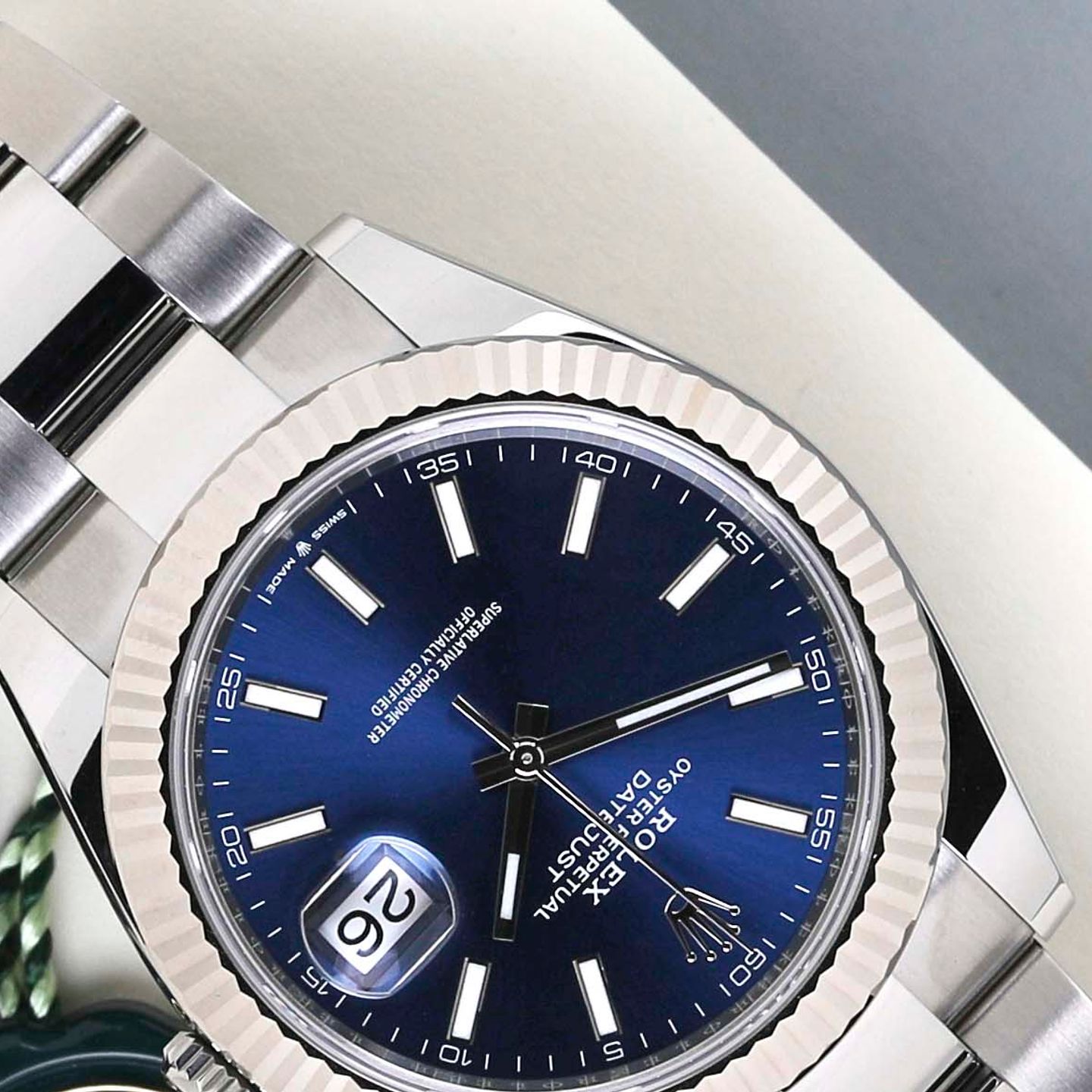 Rolex Datejust 41 126334 (2024) - Blauw wijzerplaat 41mm Staal (4/8)