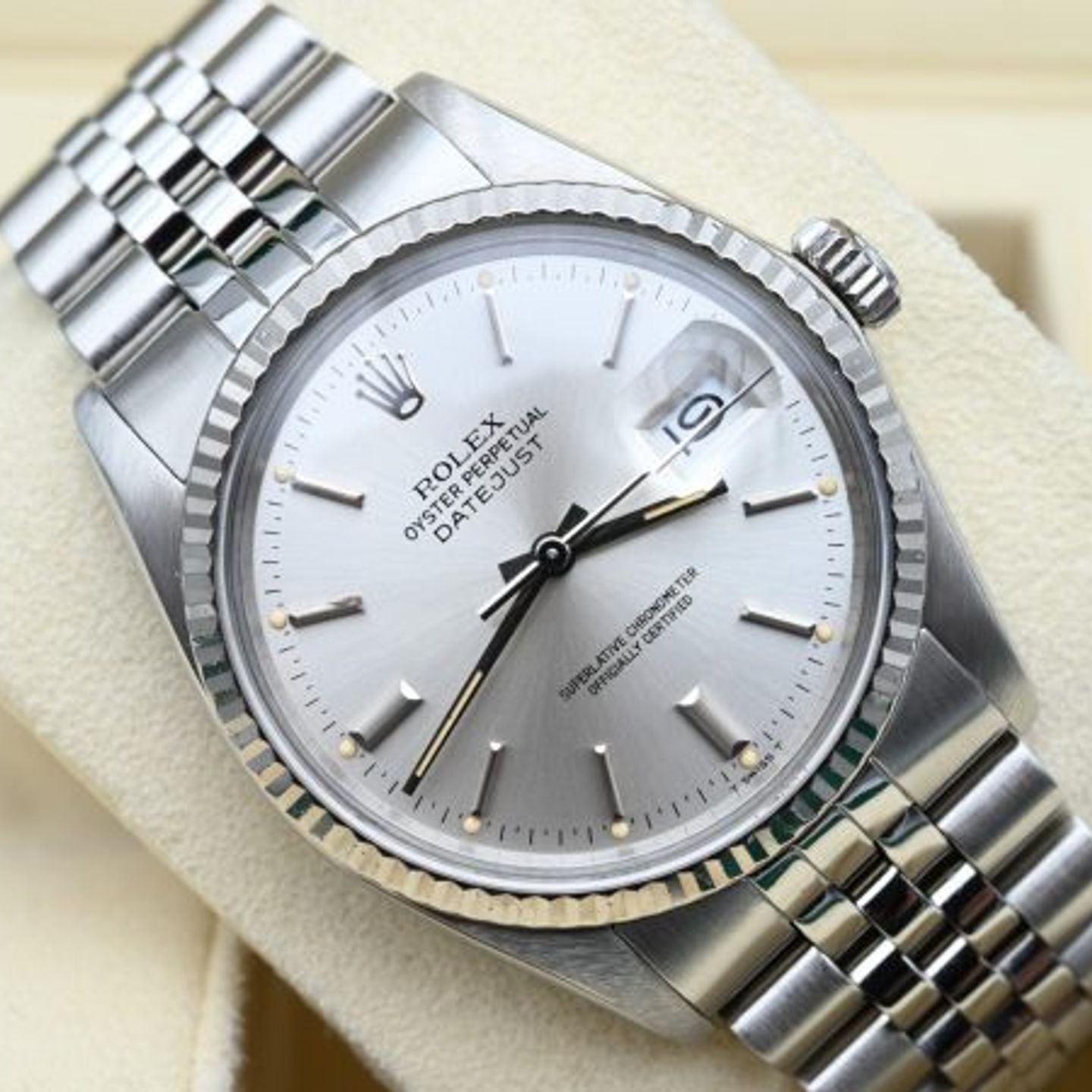 Rolex Datejust 36 16014 (1984) - Silver dial 36 mm Steel case (1/8)