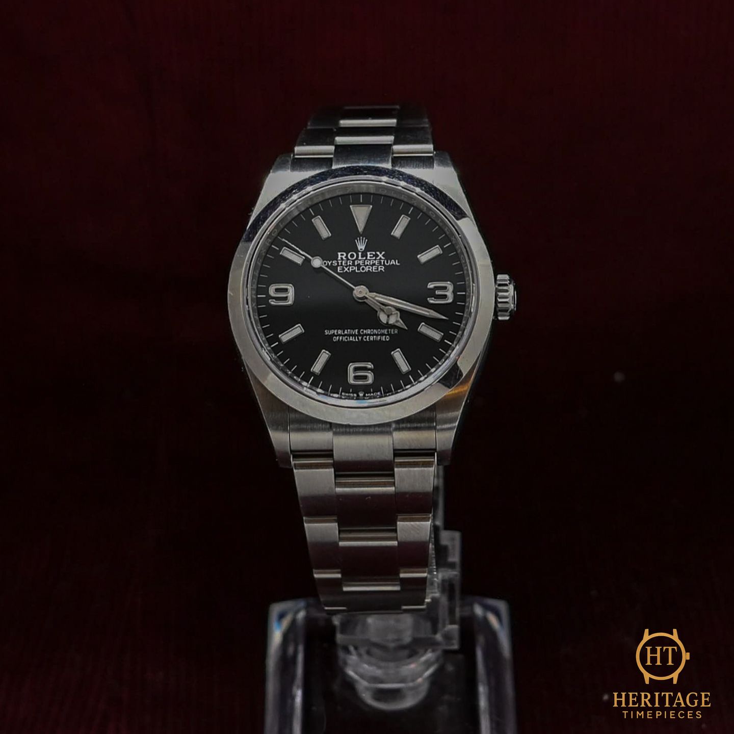 Rolex Explorer 124270 (2022) - Black dial 36 mm Steel case (4/8)