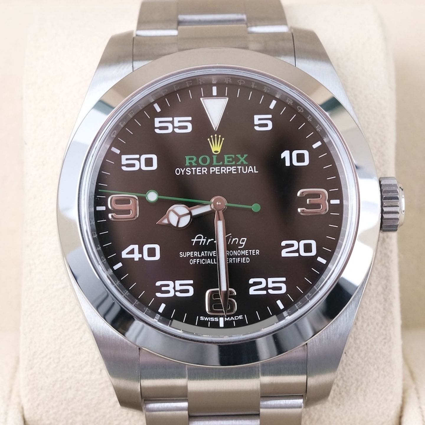 Rolex Air-King 116900 (2020) - Zwart wijzerplaat 40mm Staal (3/8)