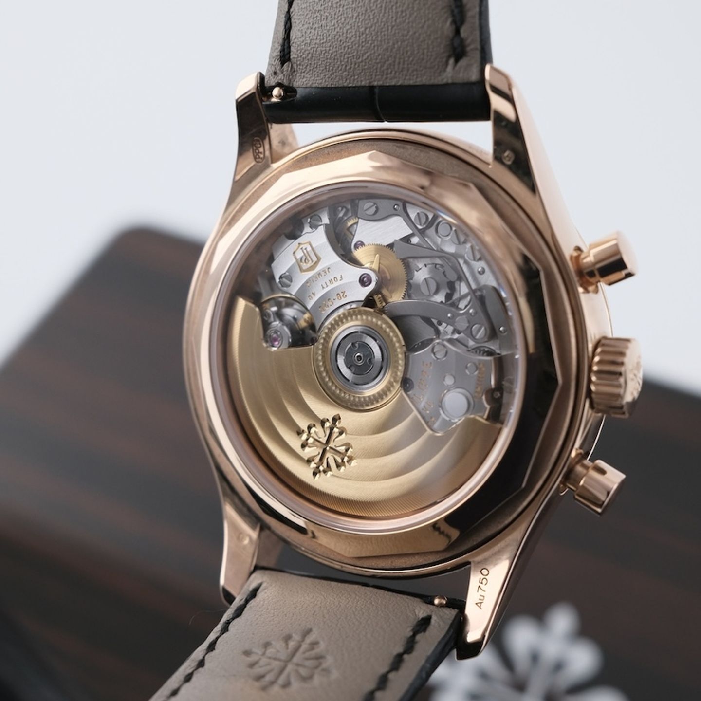 Patek Philippe Annual Calendar Chronograph 5961R-010 (2022) - Black dial 41 mm Rose Gold case (8/8)