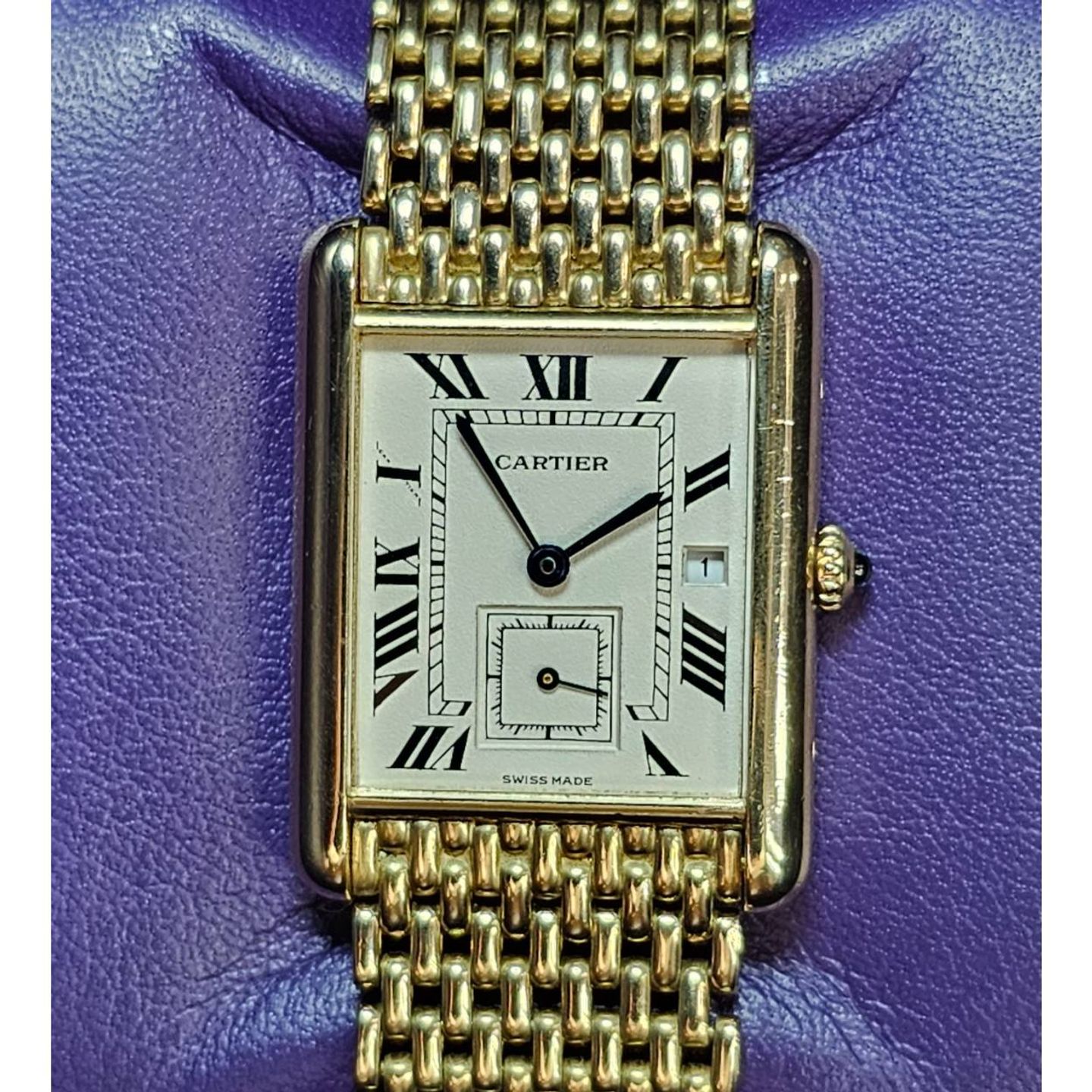 Cartier Tank Louis Cartier 8110 (Unknown (random serial)) - White dial 31 mm Yellow Gold case (3/5)